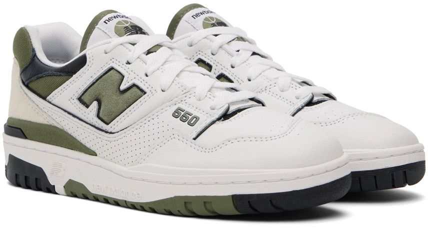 New Balance o1w1db10824 550 Sneakers in White/Green Size US 9 / EU 42 - 5 Thumbnail