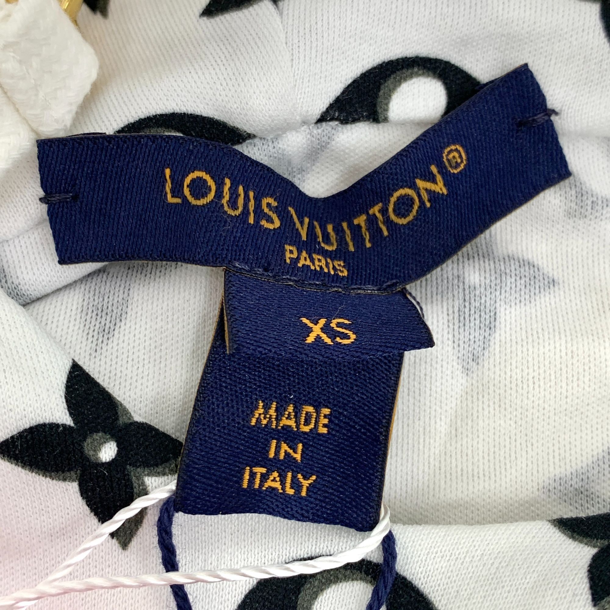 Louis Vuitton Louis Vuitton XS White Cotton Hooded Short-Sleeve T-Shirt Wi Size XS / US 0-2 / IT 36-38 - 2 Thumbnail