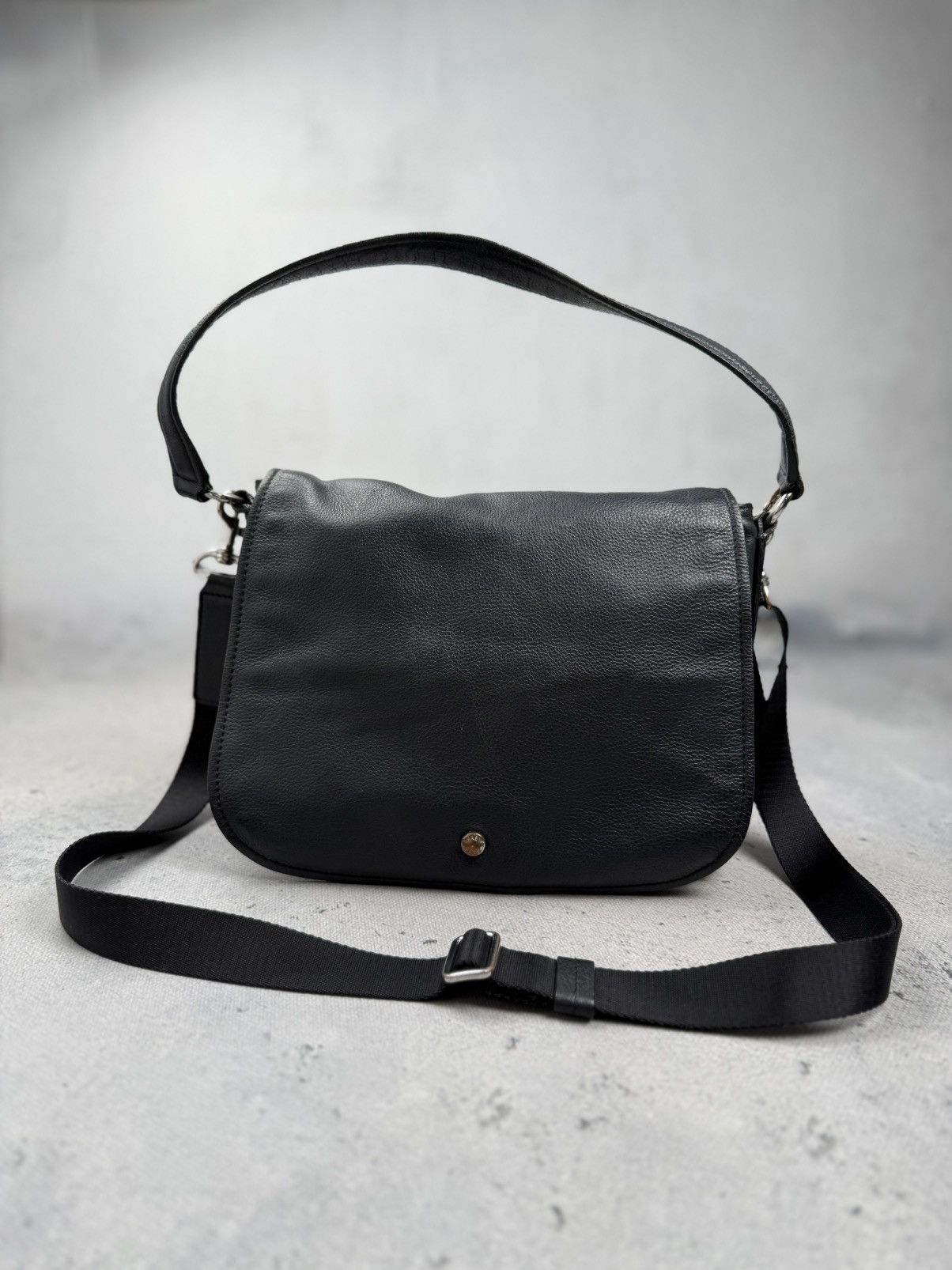 BREE VTG Bree Black Leather Shoulder Bag Crossbody Germany Design Size ONE SIZE - 1 Thumbnail