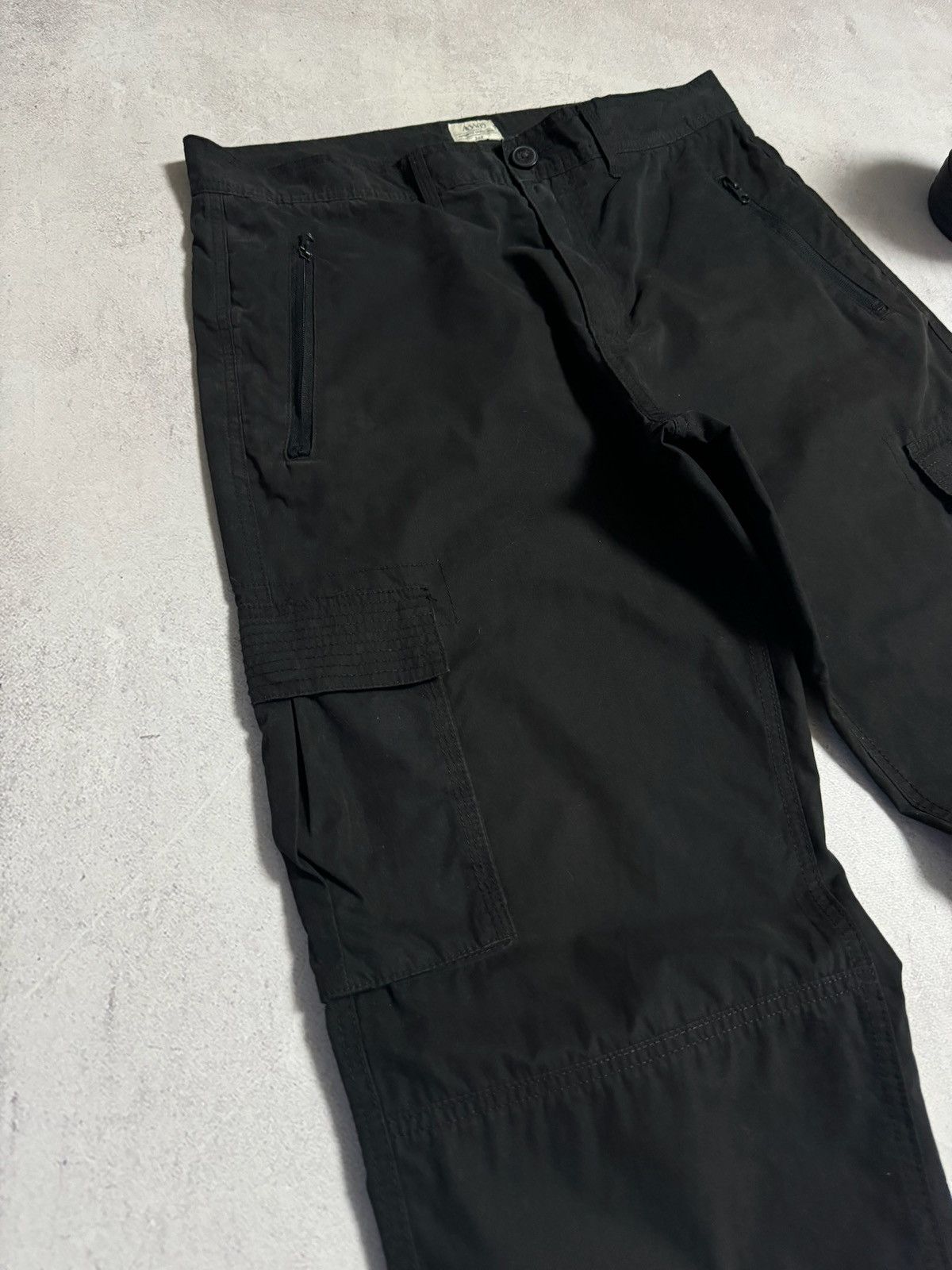 Vintage Vintage Cargo Pants Baggy Black Japanese Avantgarde Y2K Sick Size US 32 / EU 48 - 3 Thumbnail