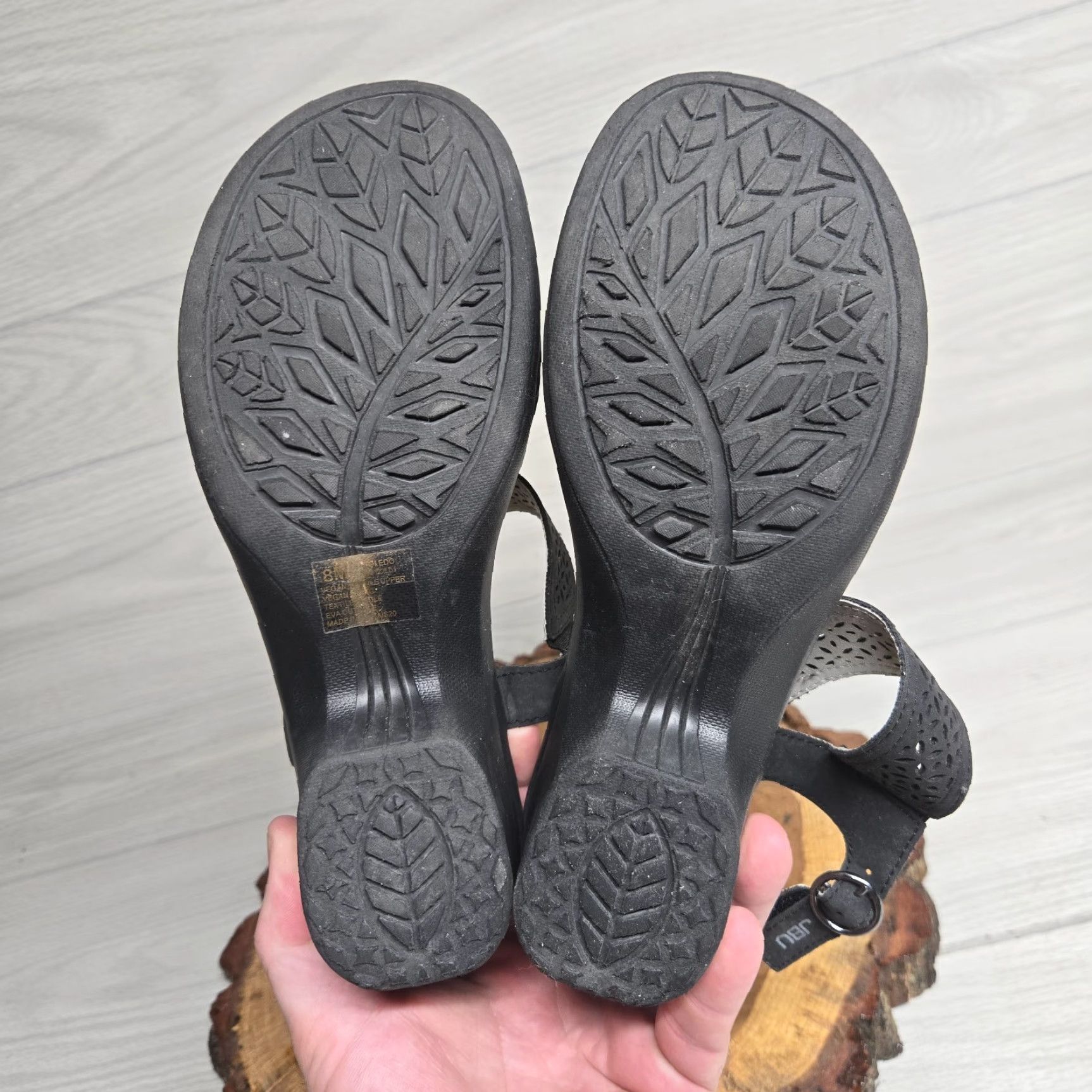 Vintage VINTAGE Jambu Women Sandals Bohemian Black Vegan Adjustable Cushioned Size 8M Size US 8 / IT 38 - 6 Thumbnail