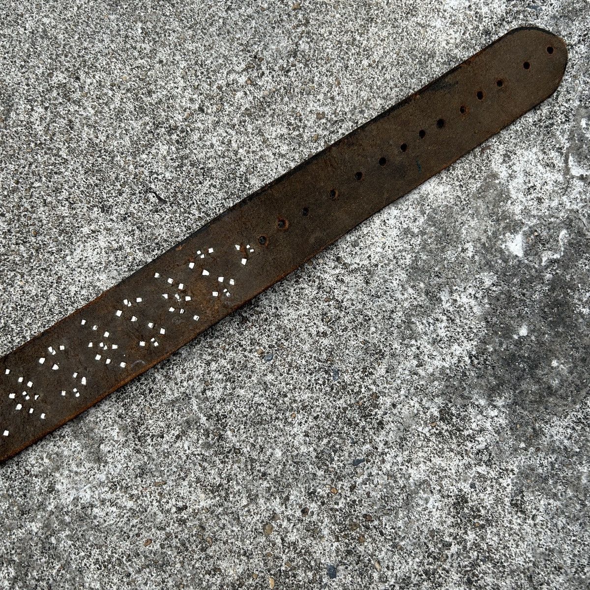 Vintage Vintage studded leather belt Size ONE SIZE - 17 Thumbnail