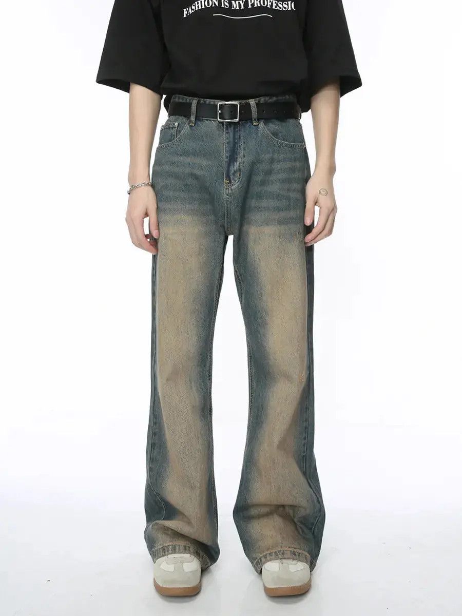 Japanese Brand Retro loose high street micro flared jeans Size US 32 / EU 48 - 6 Thumbnail