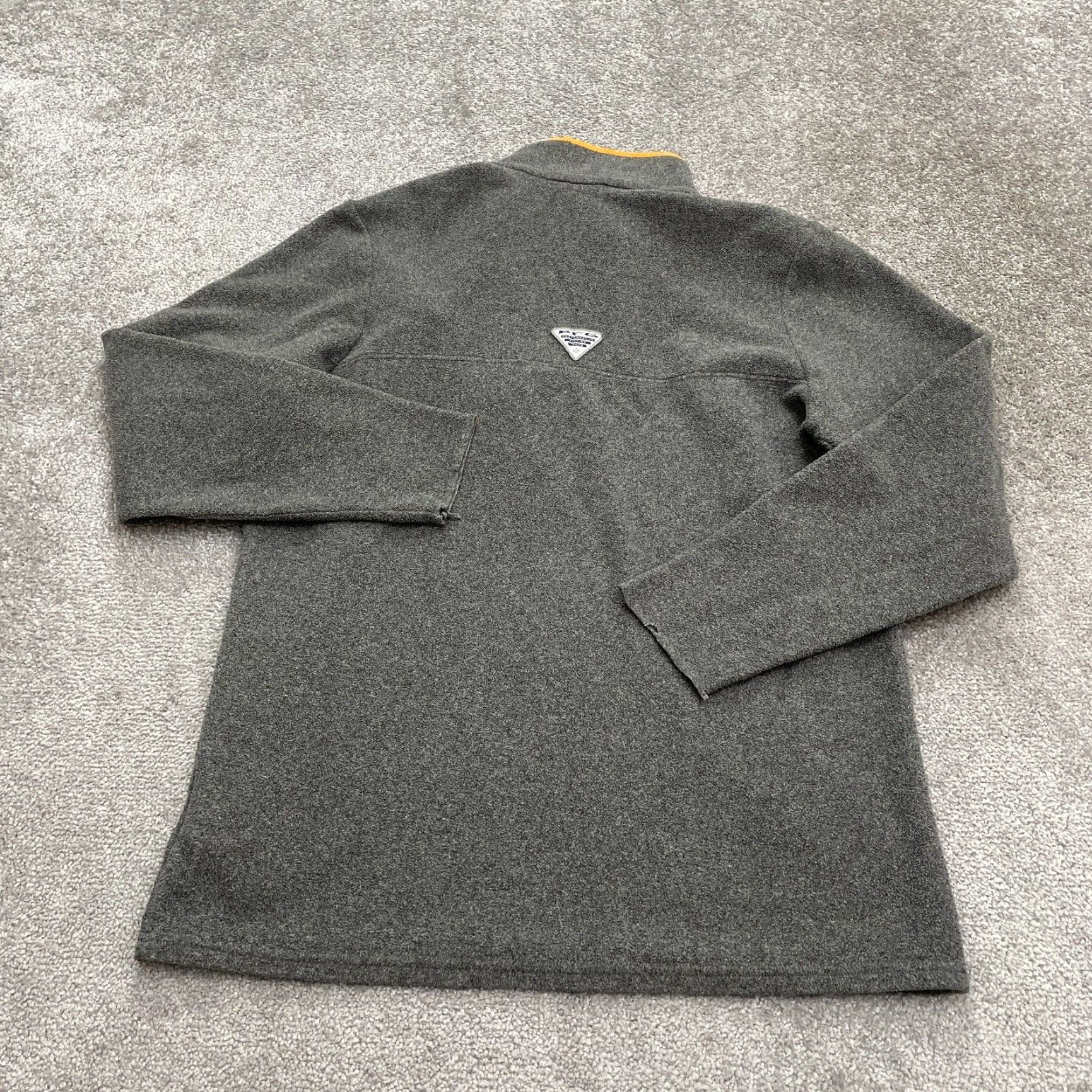 Vintage Columbia PFG Campfire Fleece Jacket Mens Medium Gray University Outdoor Classic Snap Size US M / EU 48-50 / 2 - 2 Thumbnail
