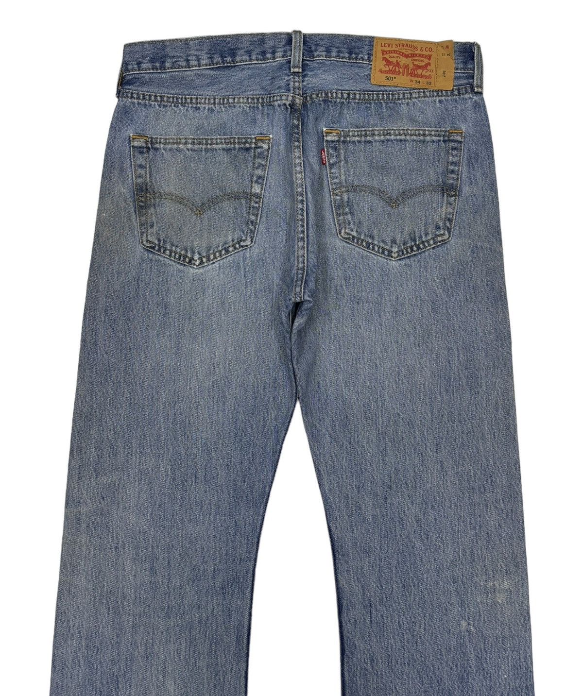 Levi's Vintage Levis 501 Y2K Acid Wash Distressed Denim Jeans Size US 34 / EU 50 - 4 Thumbnail