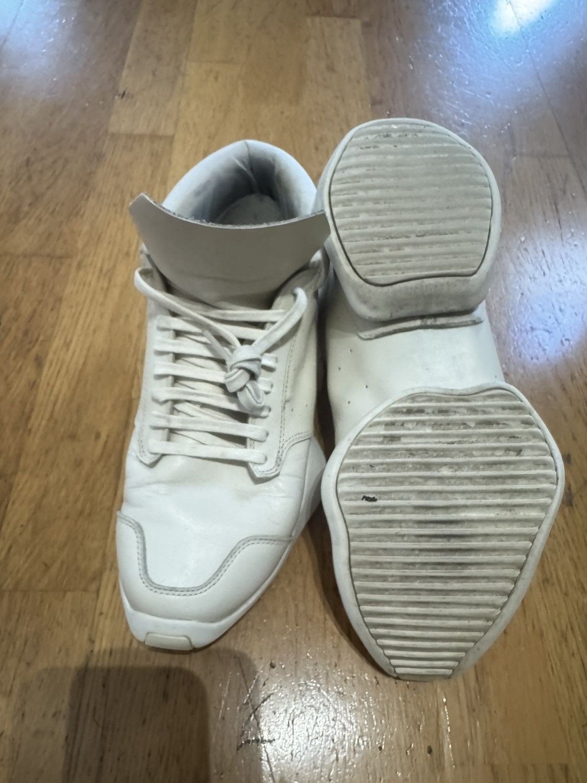 Adidas × Rick Owens Adidas x Rick Owens 'Ro Runner' Sneakers Cream (size 42 Eur) Size US 9 / EU 42 - 7 Thumbnail