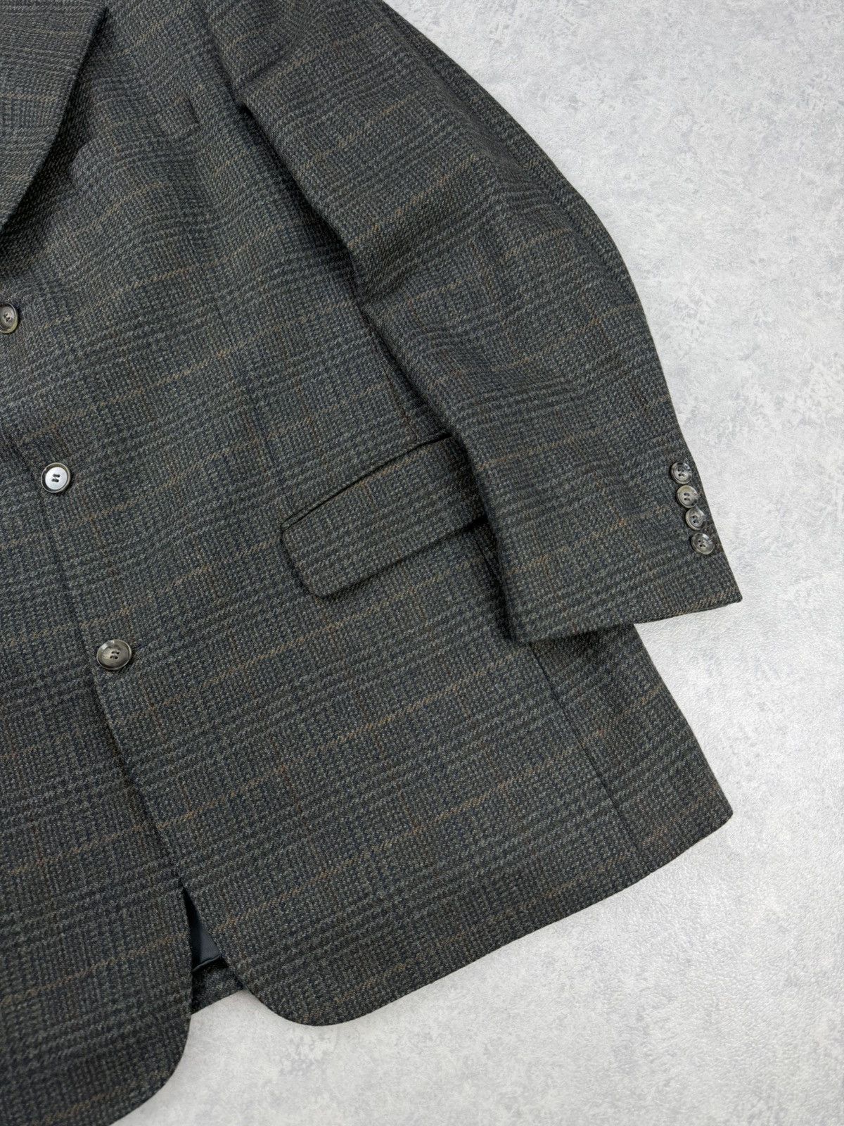 Burberry Burberry London Wool Cashmere Check Blazer Jacket Size 52 Size 42R - 2 Thumbnail