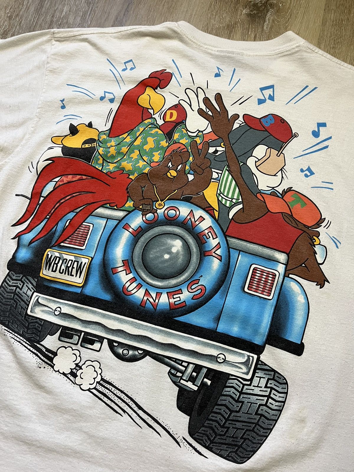 Changes × Vintage 1993 Looney Tunes “Jeep Ride” Tee Size US XL / EU 56 / 4 - 2 Thumbnail