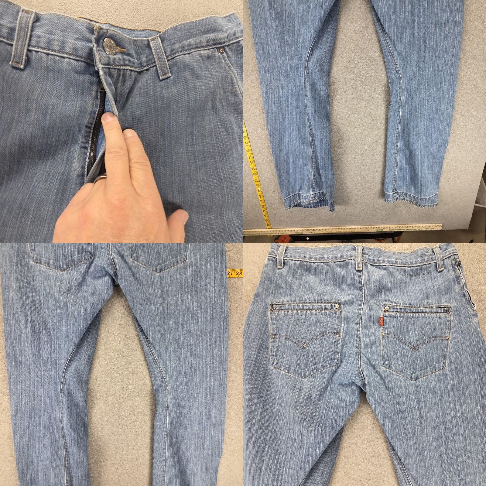 Levi's Vintage Levi'S Engineered Jeans Mens Blue Regular Straight Twisted Fits 32x32 Size US 32 / EU 48 - 9 Thumbnail