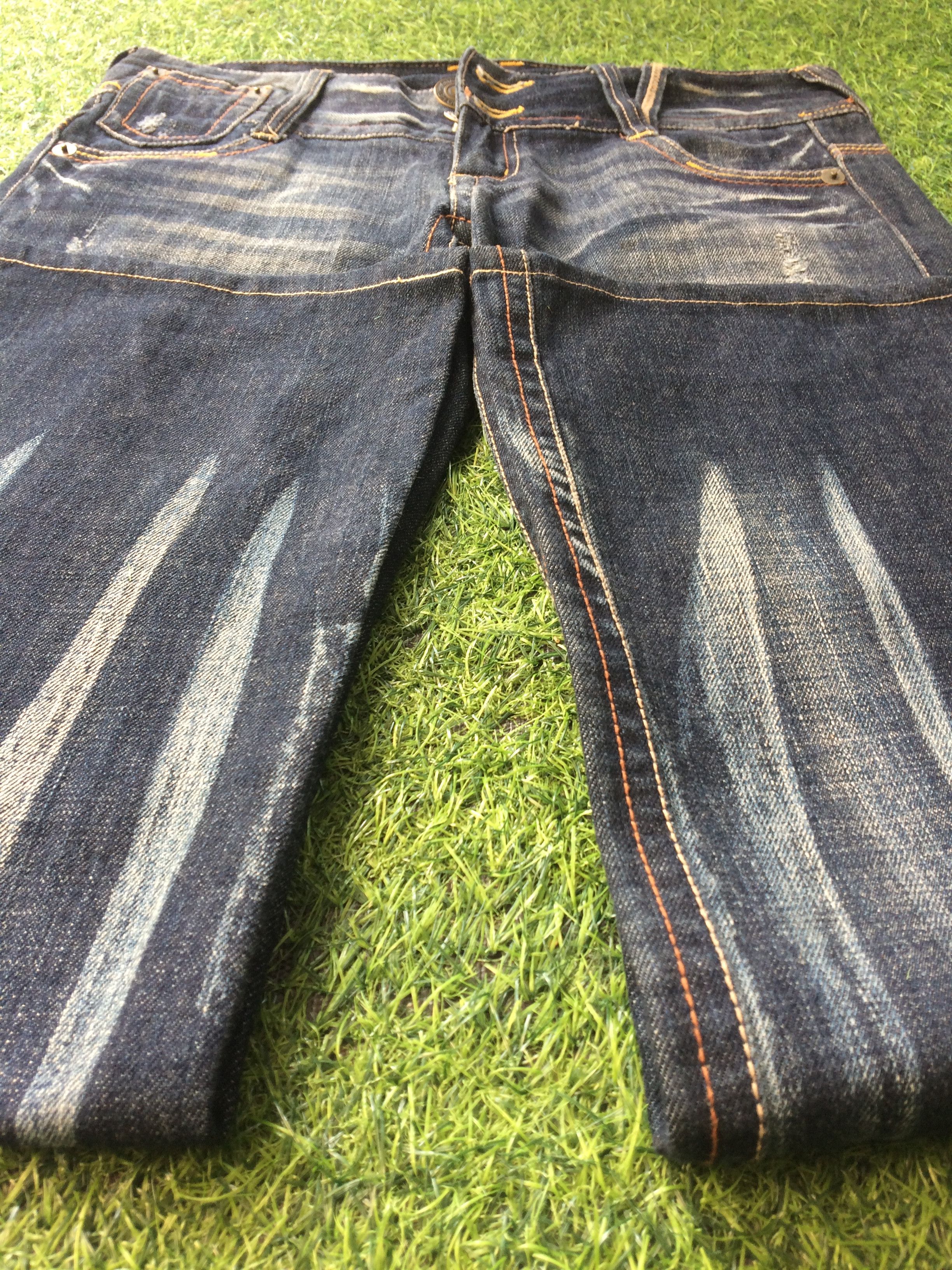 Japanese Brand Japanese Low Waist Flared Wide Leg Jeans #D-594 Size 28" / US 6 / IT 42 - 5 Thumbnail