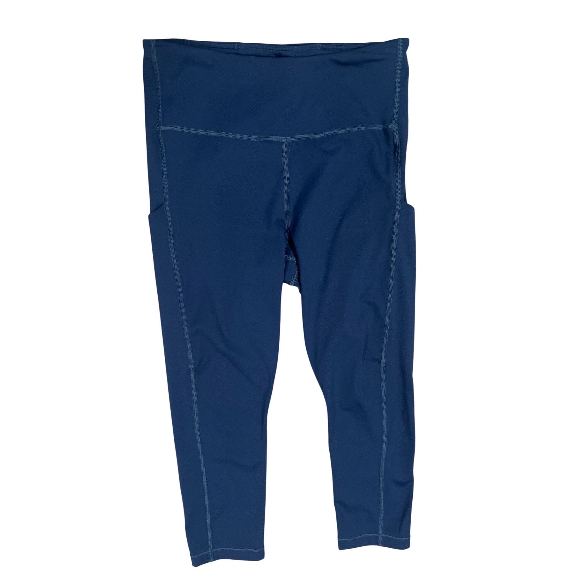 Athleta Athleta Ultimate Stash Pocket Capri Leggings S Blue High Ris Size 23" - 1 Thumbnail
