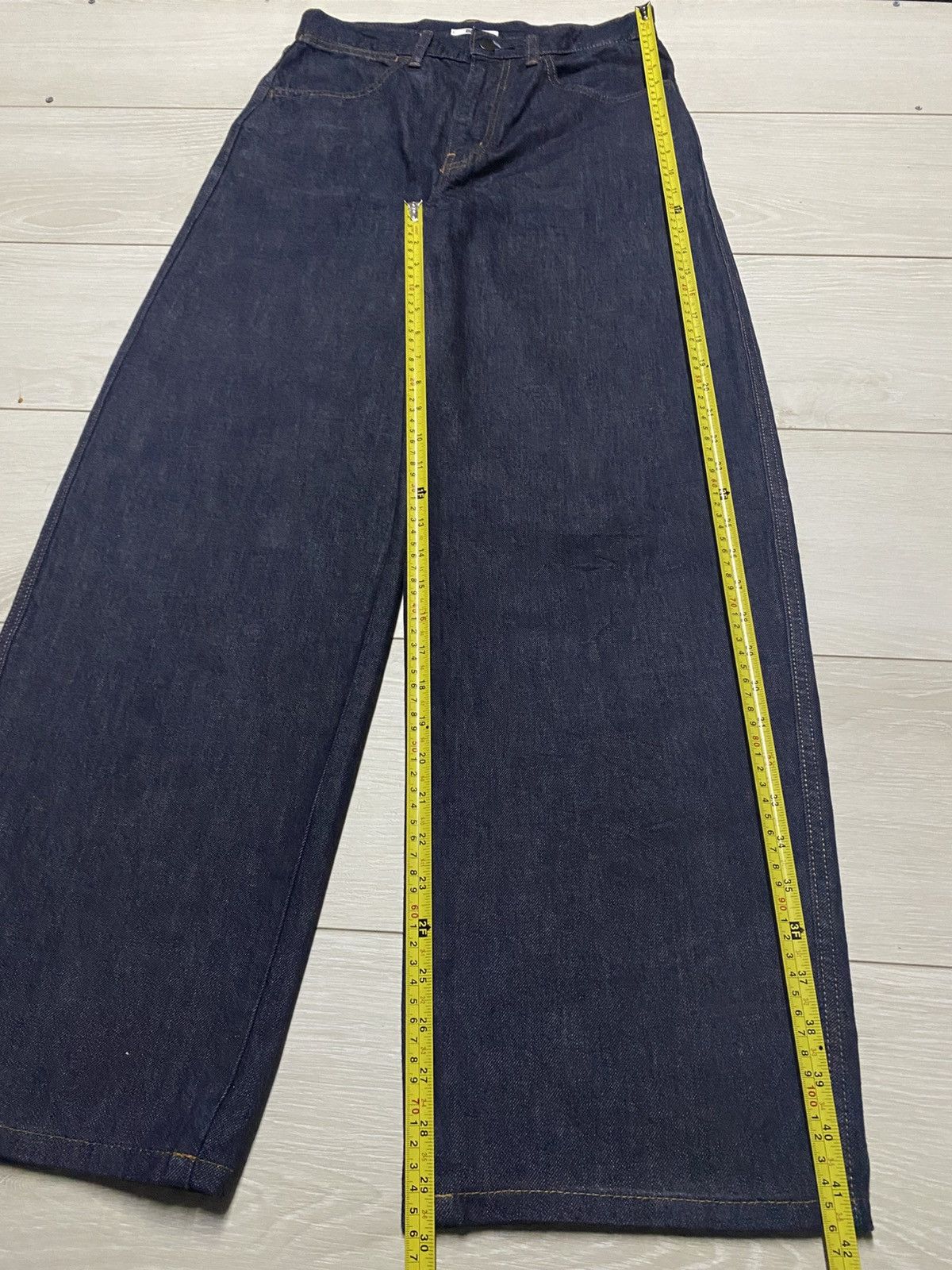Engineered Garments × Uniqlo Vintage Uniqlo Blue Wash Super Baggy Wide Leg Jeans Size US 29 - 12 Thumbnail
