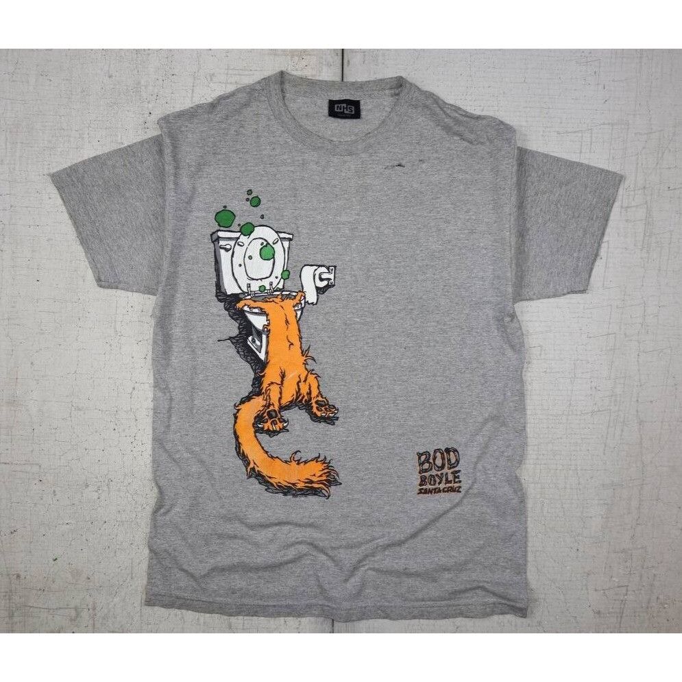Vintage Vintage 90s Bod Boyle Santa Cruz Skate Punk Cat T