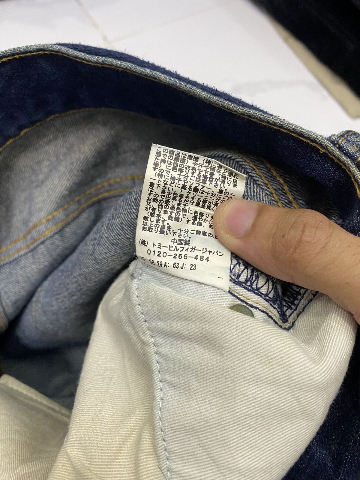Hysteric Glamour × If Six Was Nine × Tommy Hilfiger RARE🔥TOMMY SPLASH EMBROIDERY DISTRESSED DENIM JEANS Size US 34 / EU 50 - 10 Thumbnail