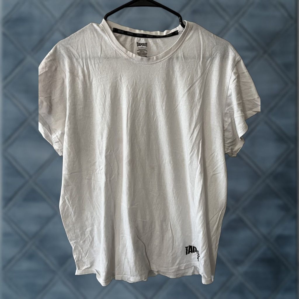 Tapout Tapout Men Shirt XL White Sleepwear Short Sleeve Tee T Shirt Sleepshirt Modern Crew Neck Loungewear Size US XL / EU 56 / 4 - 1 Thumbnail
