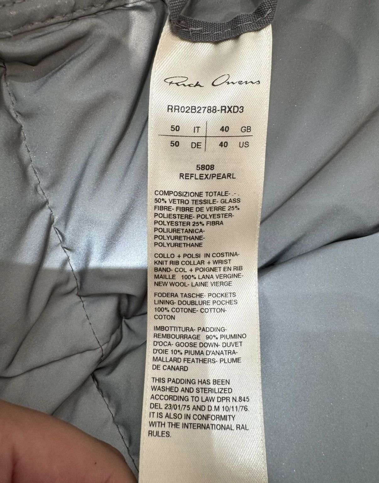 Rick Owens Rick Owens Reflective Down Jacket Size US M / EU 48-50 / 2 - 5 Thumbnail