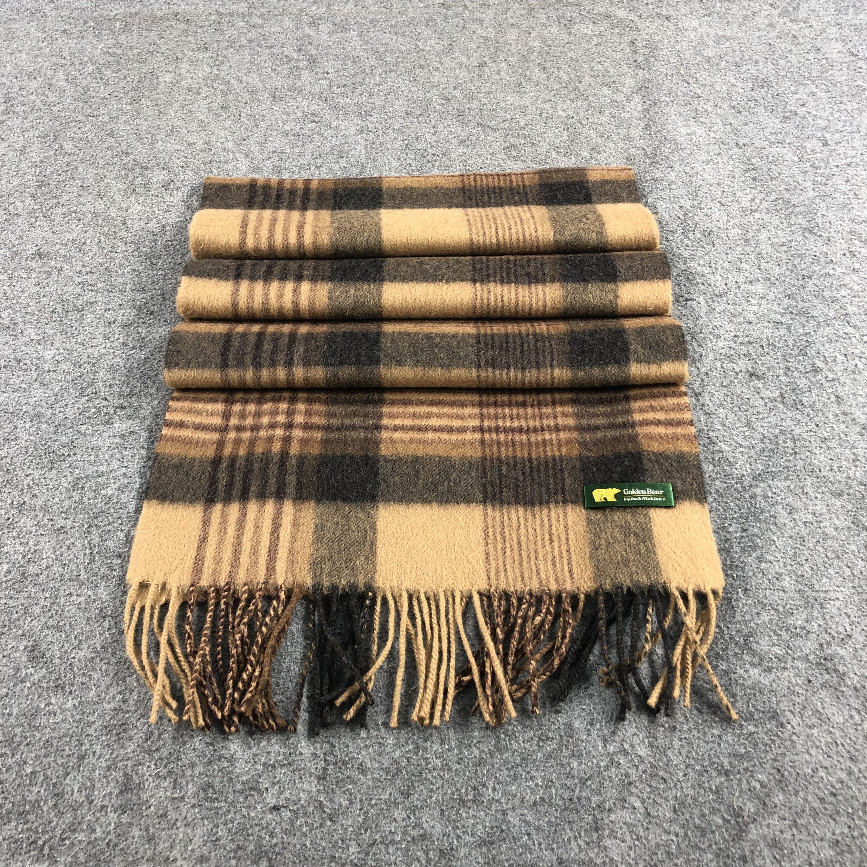 Golden Bear Golden Bear Tartan Cashmere Scarf Muffler V851 Size ONE SIZE - 2 Thumbnail