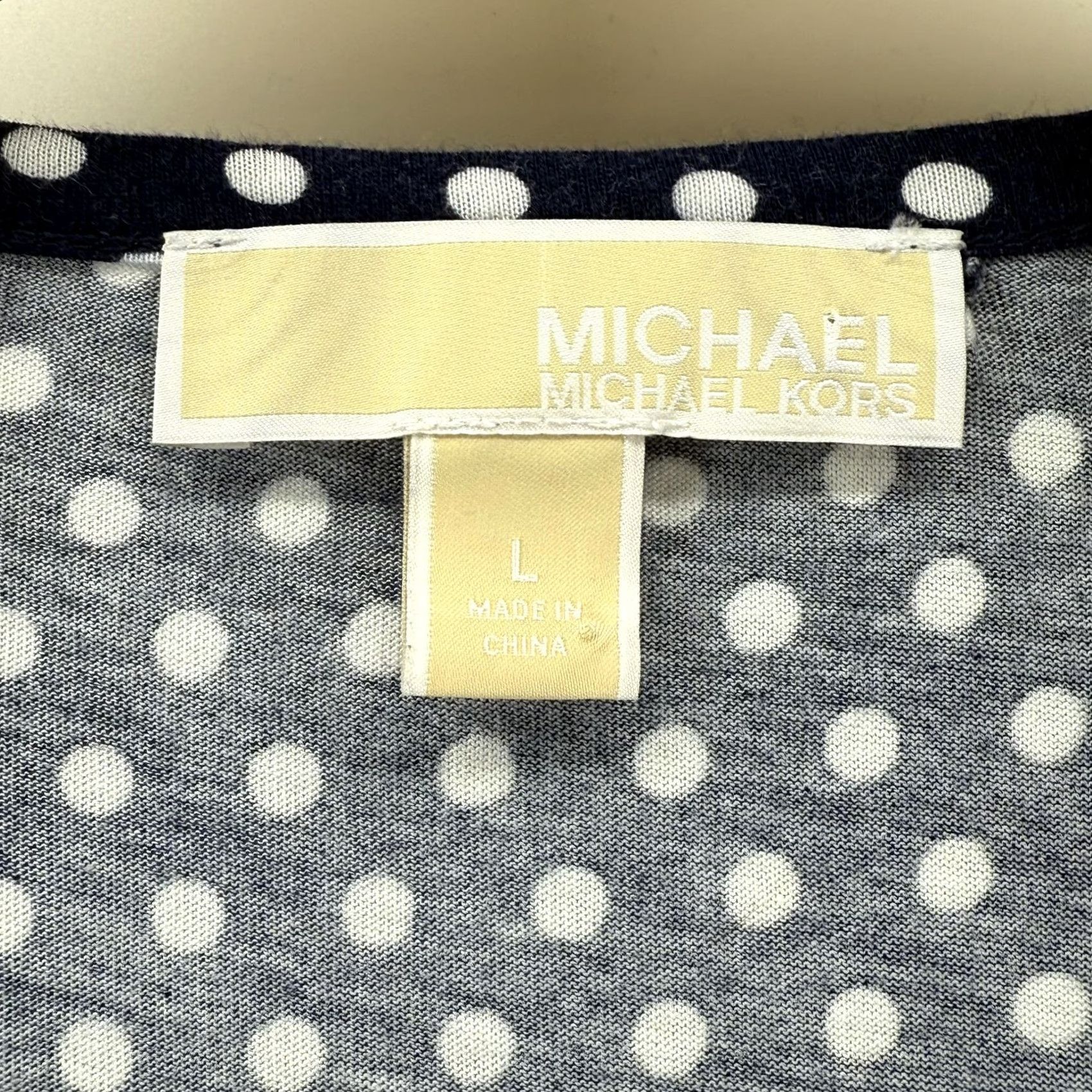 Michael Kors VINTAGE? Michael Kors Shirt Womens Large Polka Dot Sleeveless Blouse Casual Office Top Size L / US 10 / IT 46 - 3 Thumbnail