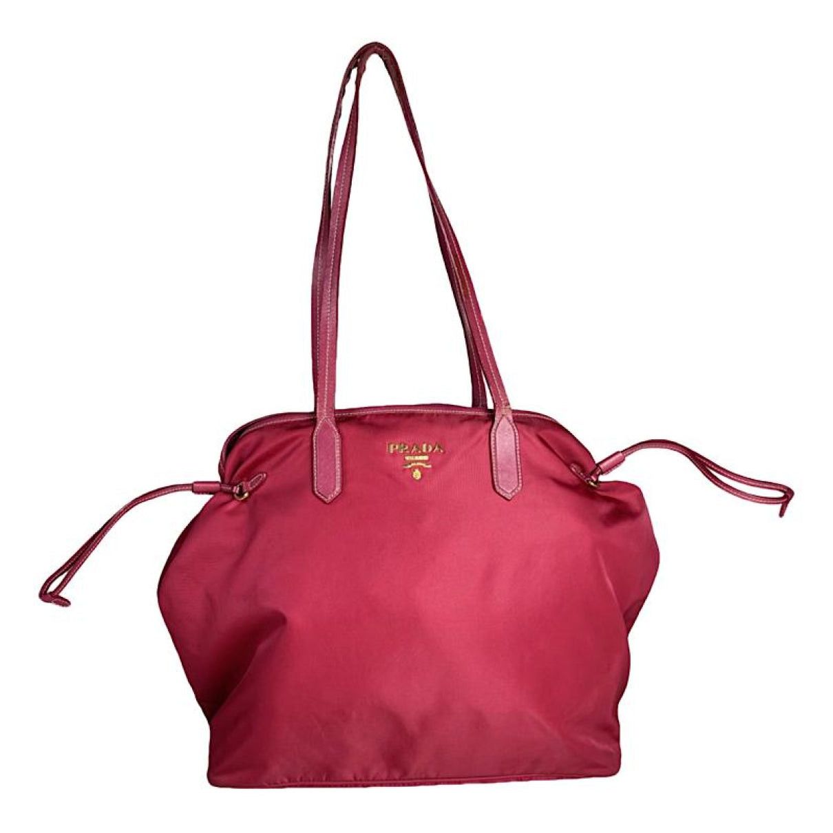 Prada Diagramme Pink Polyester Handbag Size ONE SIZE - 1 Thumbnail