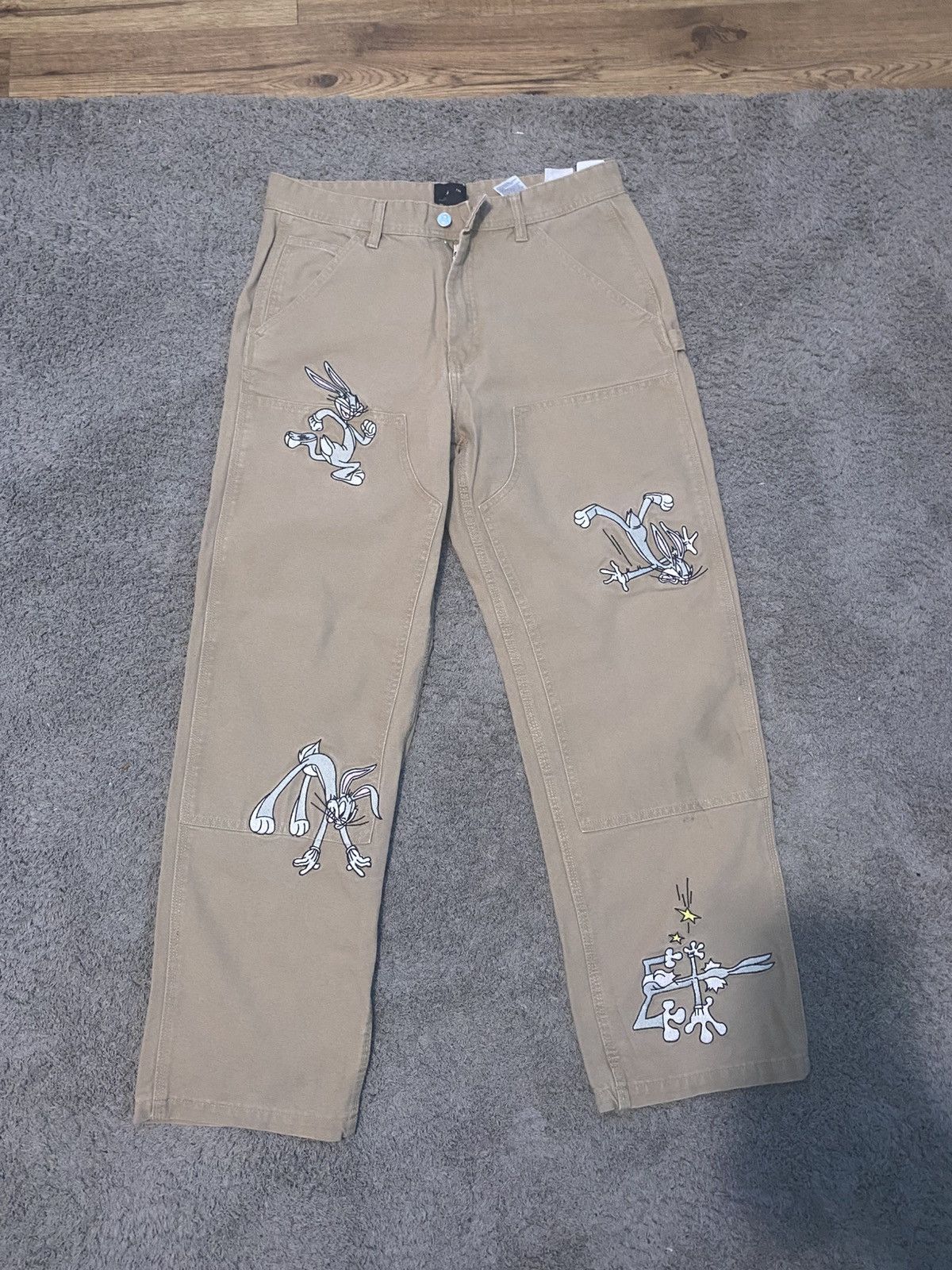 Warner Bros Vintage warner bros bugsbunny carhartt like double knee pant Size US 32 / EU 48 - 1 Thumbnail