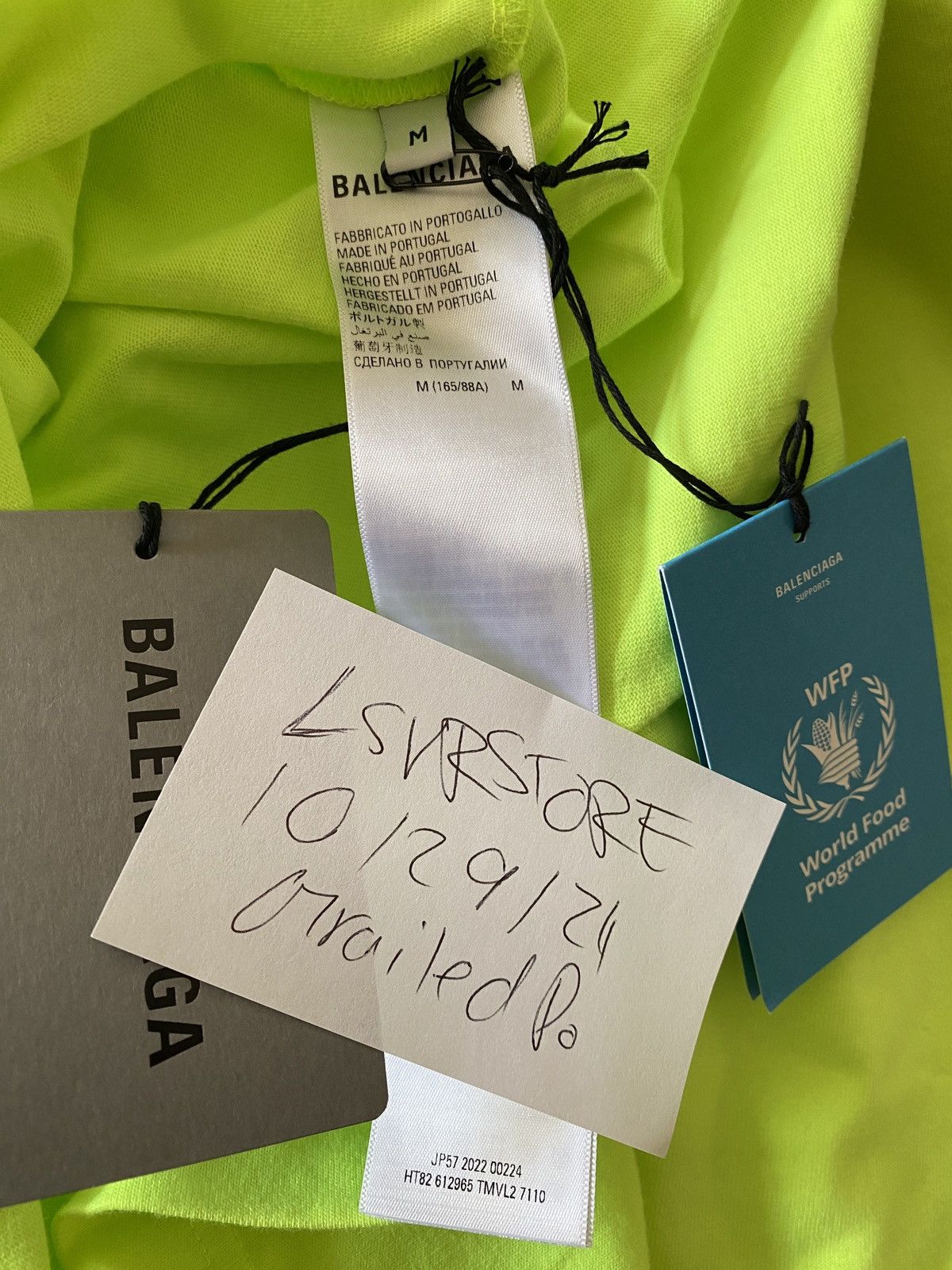 Balenciaga Balenciaga FW22 WFP Vintage Tee Neon Sun Medium Size US M / EU 48-50 / 2 - 5 Thumbnail