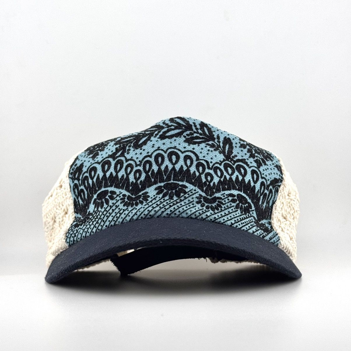 CA4LA CA4LA Japanese Artisan Cap Batik Panel Crochet Back Size ONE SIZE - 1 Thumbnail