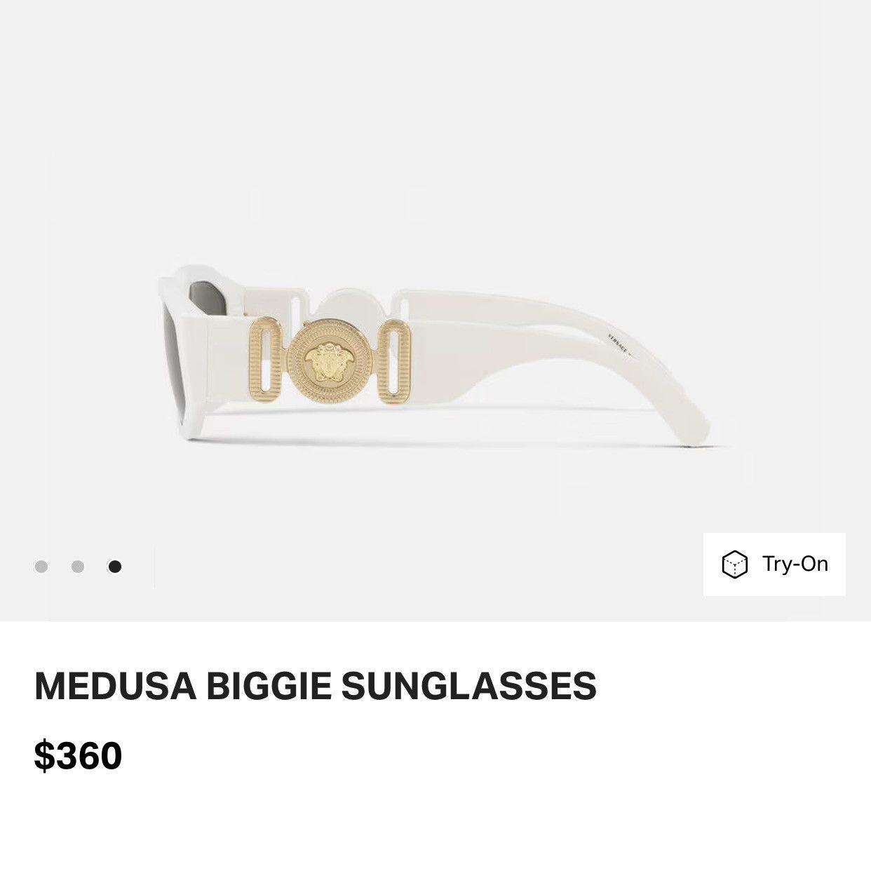 Versace Versace Medusa Biggie Sunglasses Size ONE SIZE - 11 Thumbnail