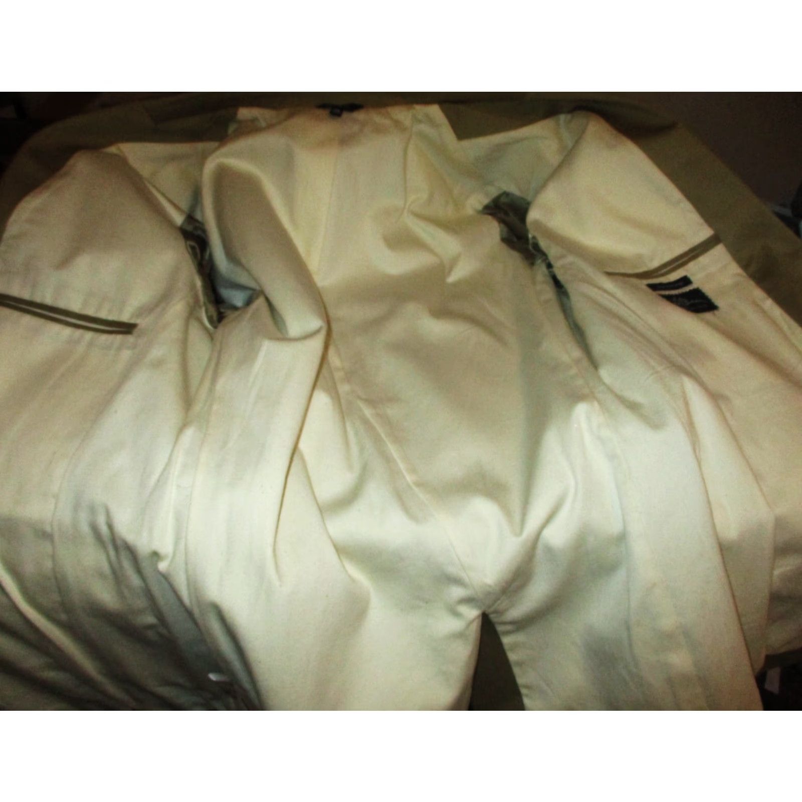 Vintage L.L. Bean Blazer Shirt Men's Khaki Tan 100% Cotton NWOT Size 36 Vintage No Size 36R - 6 Thumbnail