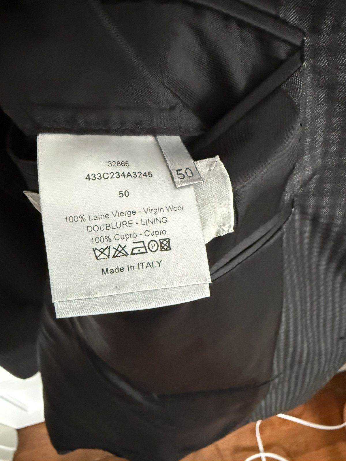 Dior Wool Checked Blazer - Size 50 Size 40R - 4 Thumbnail