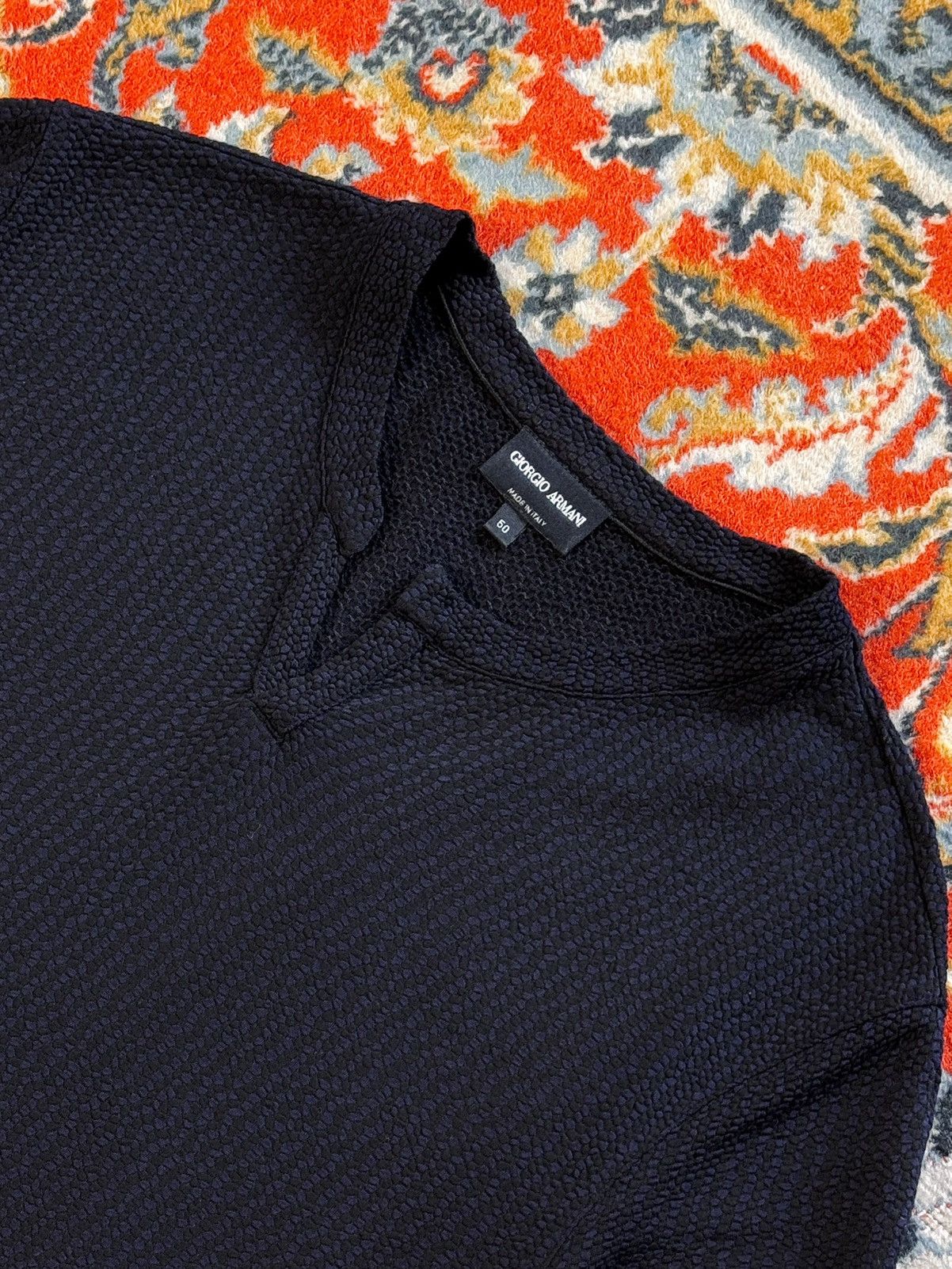 Giorgio Armani Giorgio Armani Viscose Knit T-Shirt Size US L / EU 52-54 / 3 - 8 Thumbnail