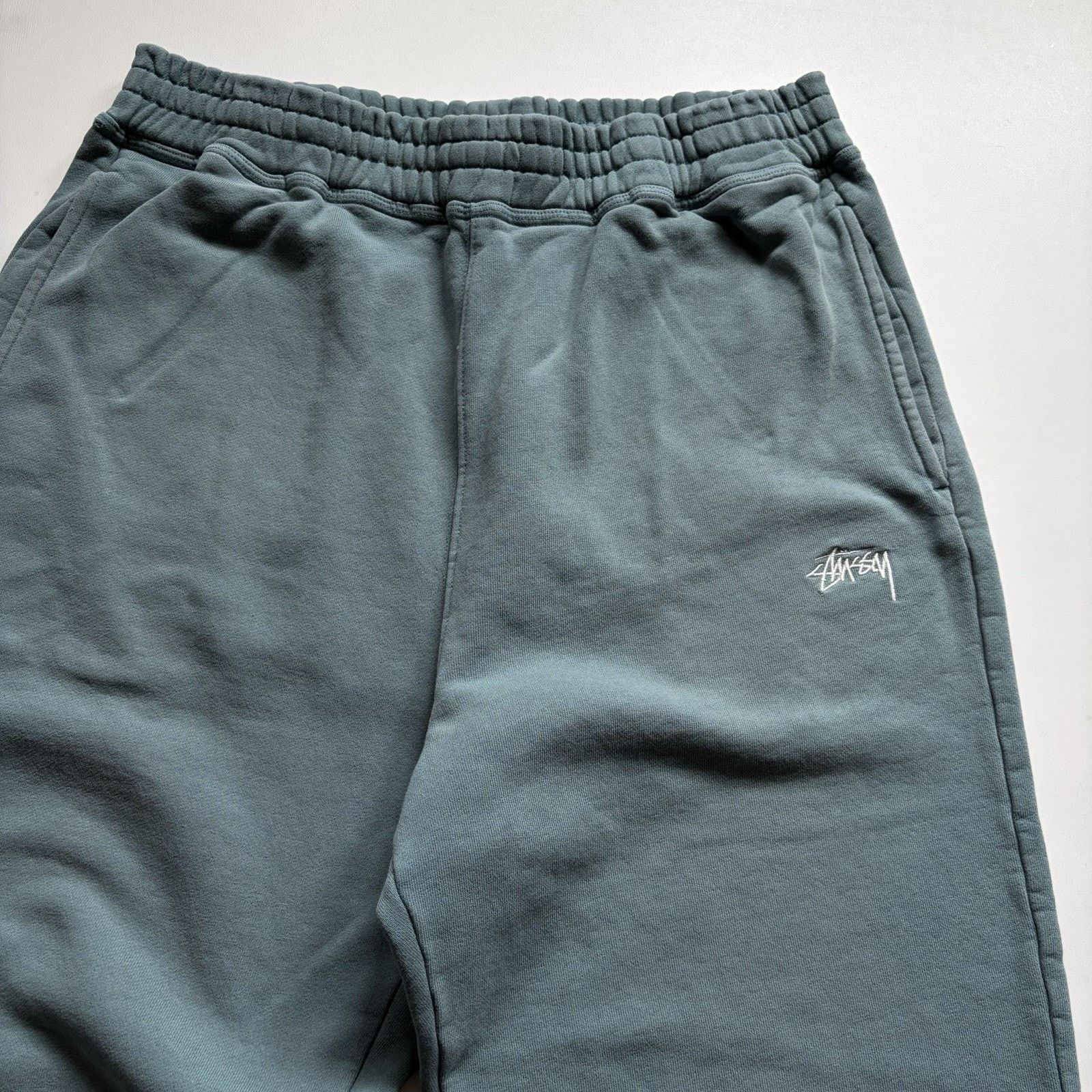 Stussy Stussy Sweatpants Medium Teal Green Embroidered Basic Logo Size US 32 / EU 48 - 2 Thumbnail