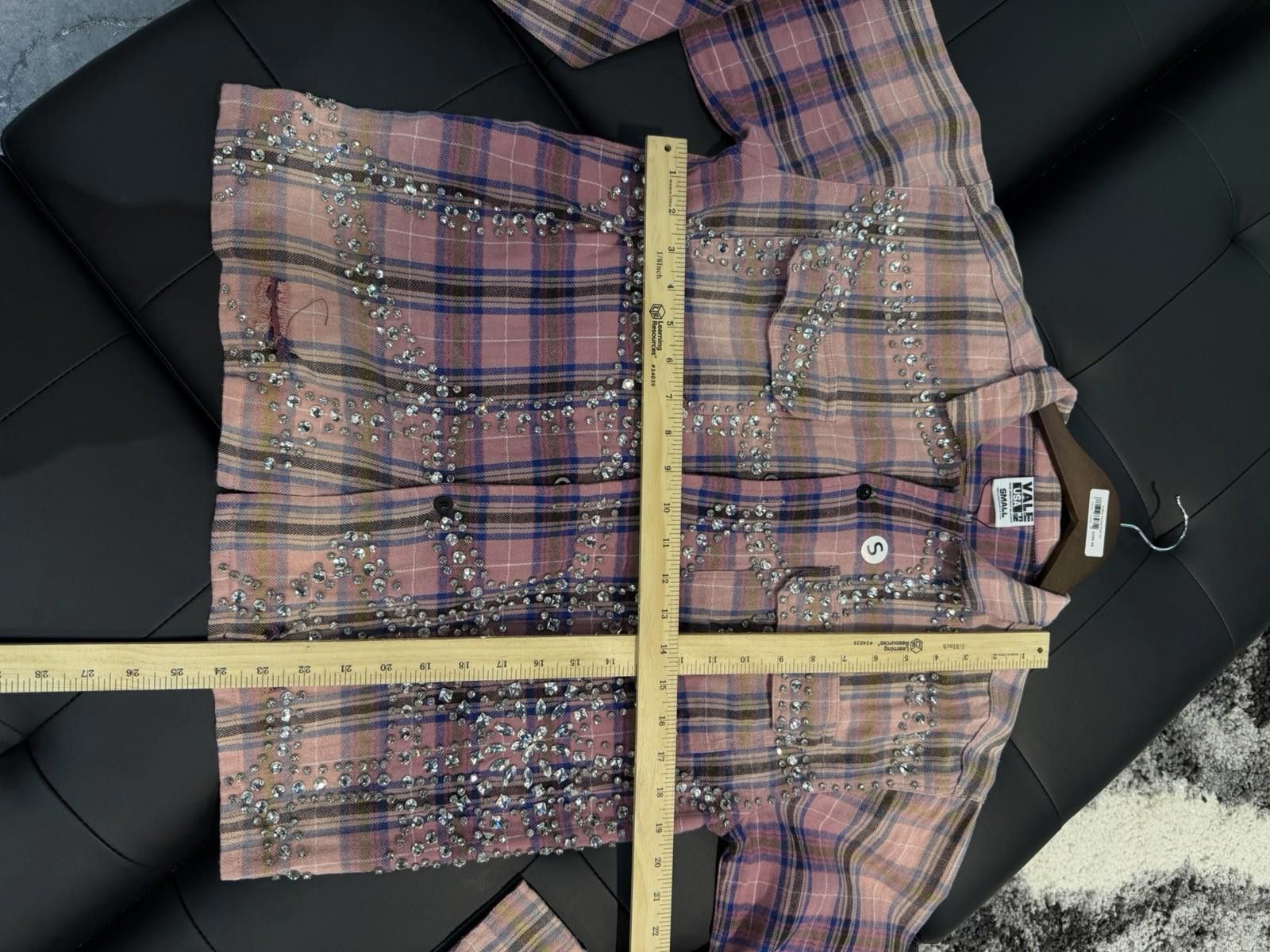 Vale Valley Dreams Crystal Stone Flannel (Small) Brand New Pink Size US S / EU 44-46 / 1 - 10 Thumbnail