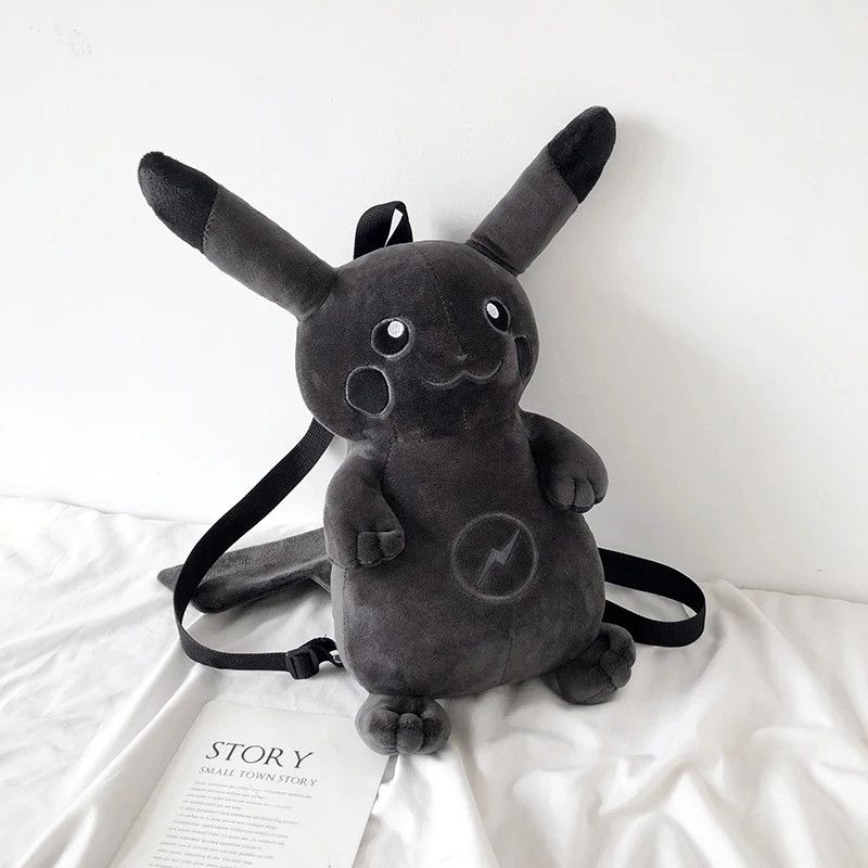 Japanese Brand Black pikachu backpack Size ONE SIZE - 7 Thumbnail