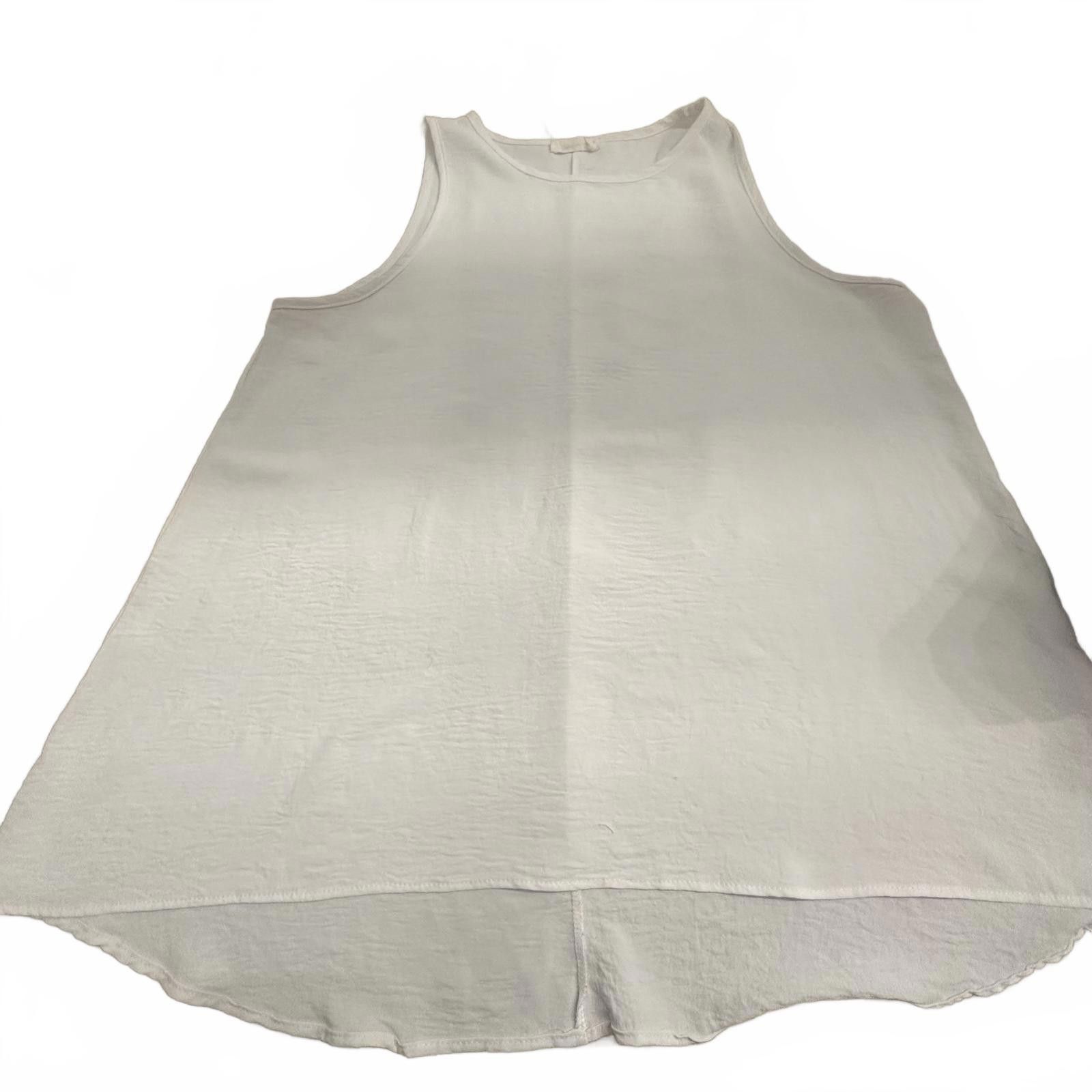 Designer DressUp Stylish White Sleeveless Top Size XL / US 12-14 / IT 48-50 - 1 Preview