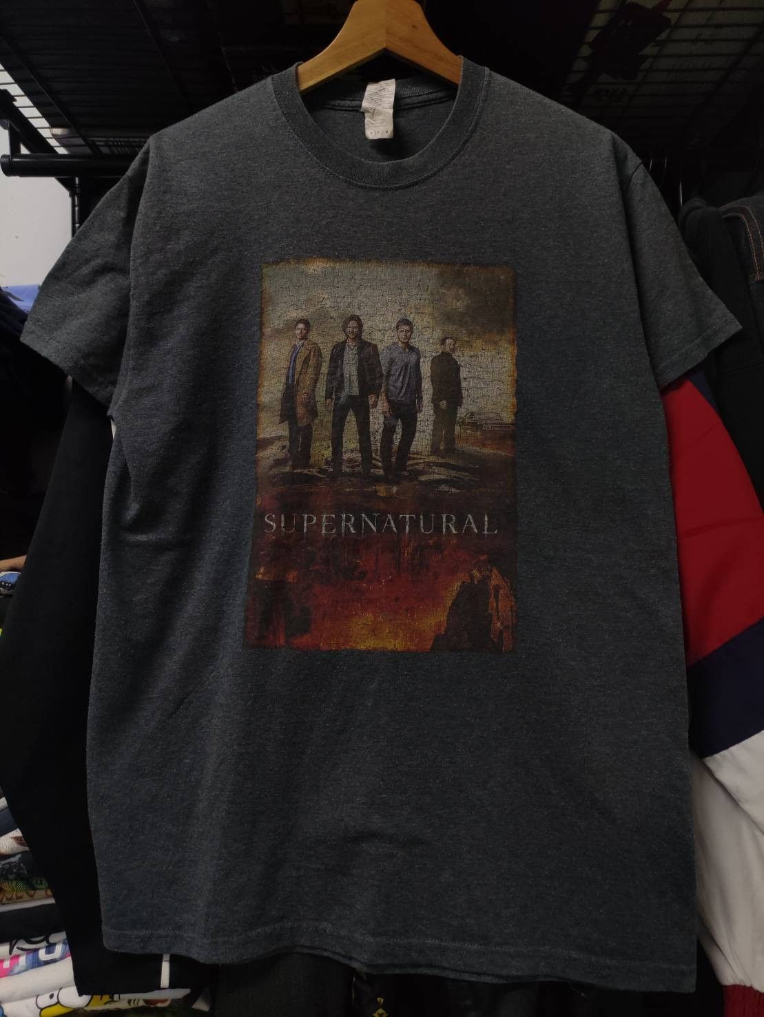 Expert Horror Vtg 00's Supernatural TV Series Official Promo T-Shirt Size US M / EU 48-50 / 2 - 2 Thumbnail