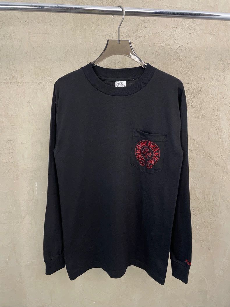 Chrome Hearts Chrome Hearts Black Long Sleeve T-Shirt Size US S / EU 44-46 / 1 - 1 Thumbnail