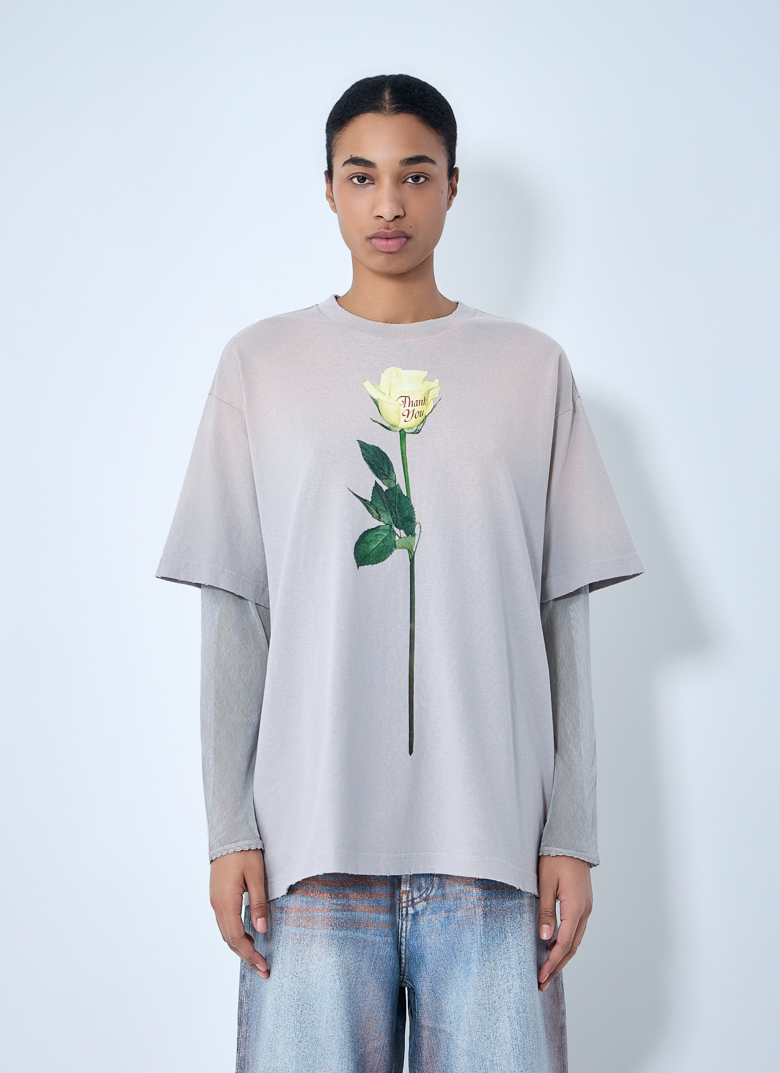 Acne Studios Layered Graphic T-Shirt Size M / US 6-8 / IT 42-44 - 1 Thumbnail