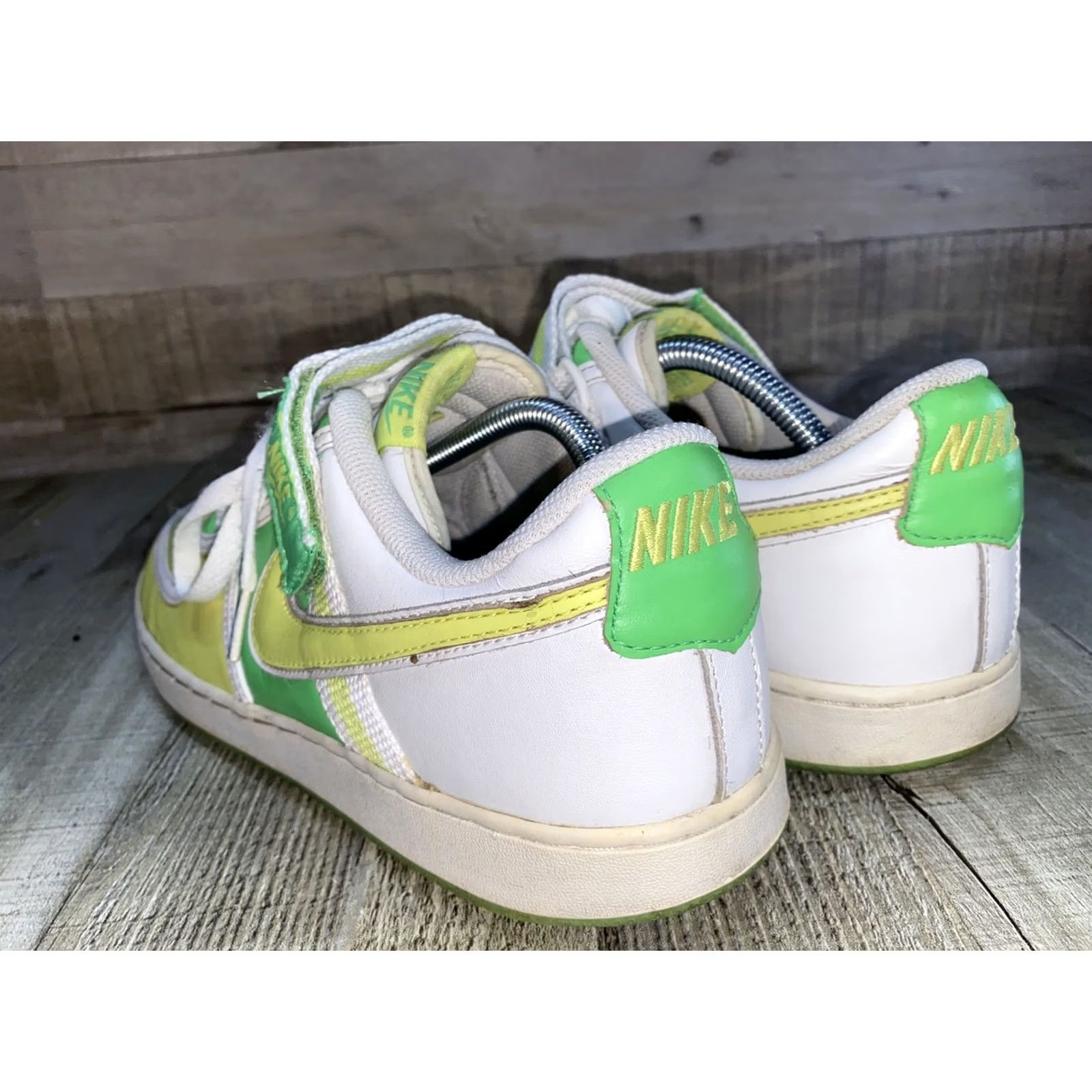 Nike Nike Mens Vandal Low Sneakers 312456-371 Size 10.5 Green Yellow White Mens Size US 10 / EU 43 - 4 Thumbnail