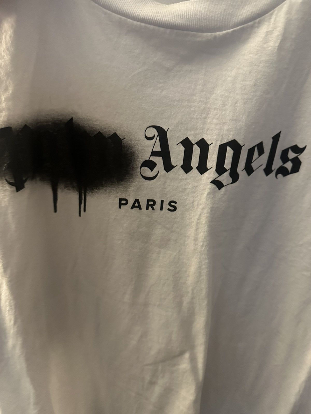 Palm Angels Palm Angels Paris Sprayed Logo T-Shirt Size US L / EU 52-54 / 3 - 2 Thumbnail