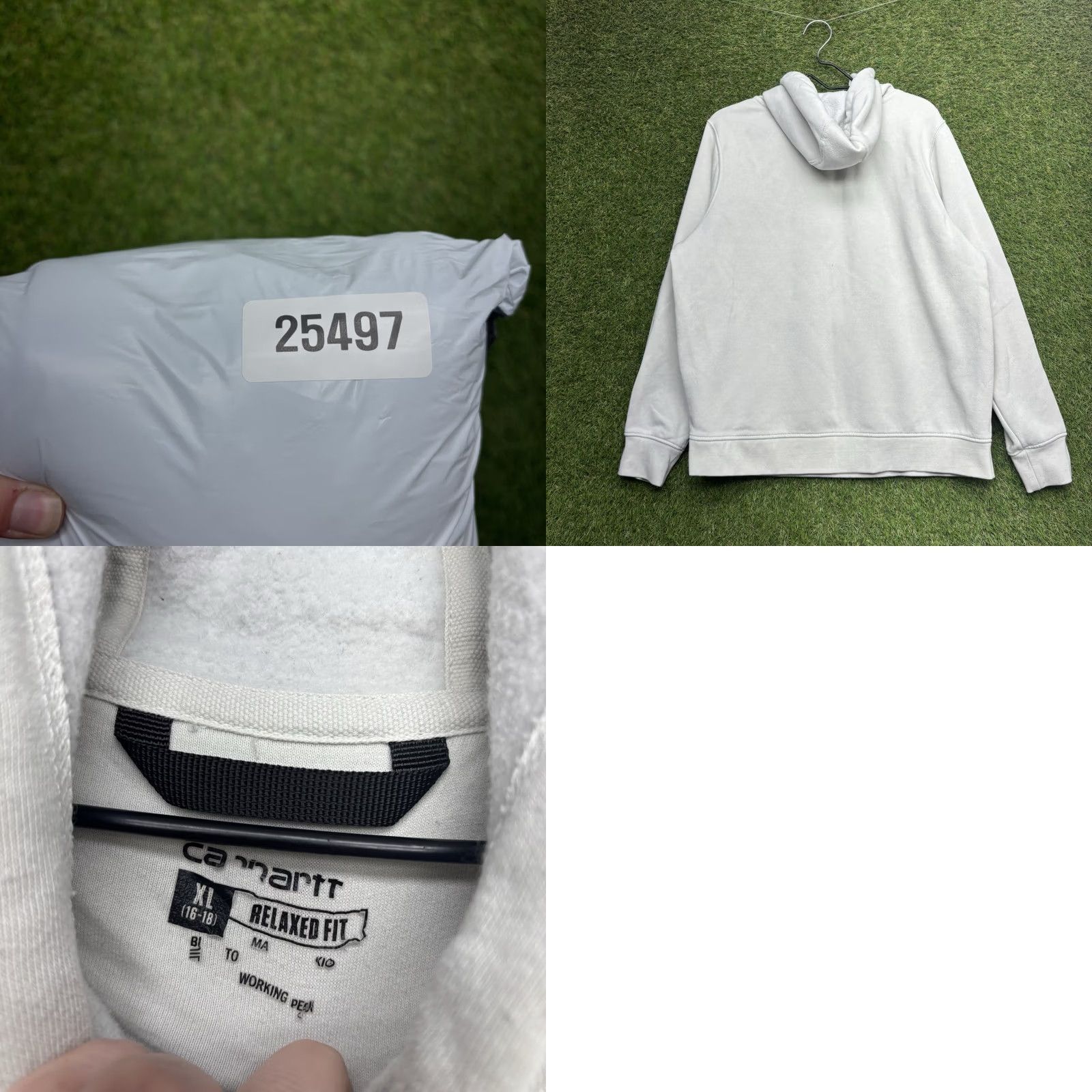 Carhartt Carhartt Hoodie Womens XL Pullover Relaxed Fit White Sweatshirt Workwear Outdoor Size XL / US 12-14 / IT 48-50 - 8 Thumbnail