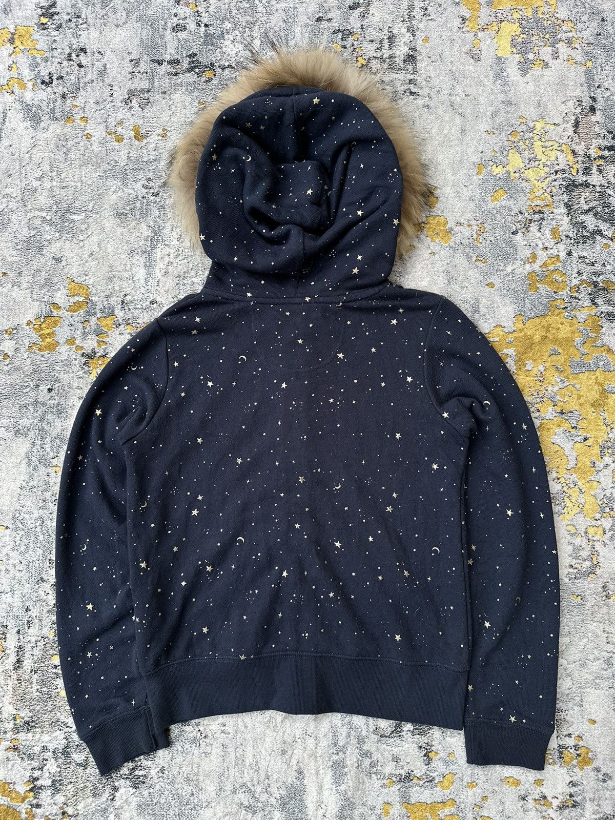 Le Grande Bleu (L.G.B.) STUDDED STAR MOON FUR ZIP HOODIE IFSIXWASNINE LGB STYLE Size US S / EU 44-46 / 1 - 7 Thumbnail