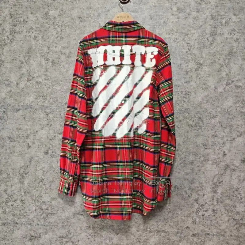 Off-White Off-White Red Cotton Women's Shirt . Size XS / US 0-2 / IT 36-38 - 2 Thumbnail