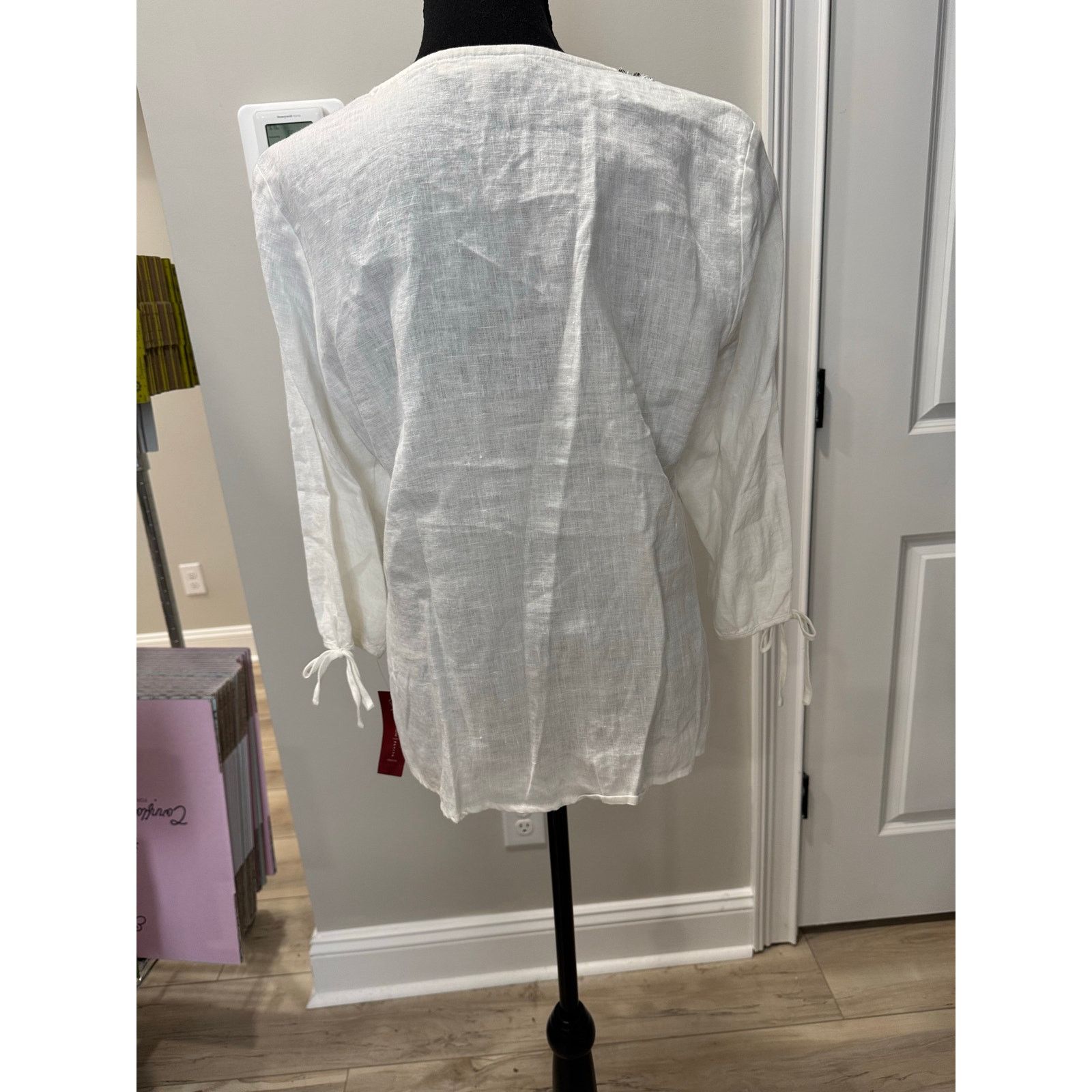 Other NWT JM Collection Petite 100% Linen Tunic Shirt - 14P Size XL / US 12-14 / IT 48-50 - 7 Thumbnail