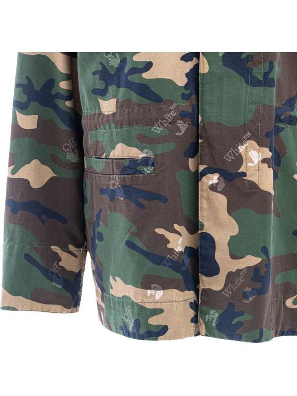 Off-White o1y0225 Logo Jacket in Military Green Size US XS / EU 42 / 0 - 3 Thumbnail