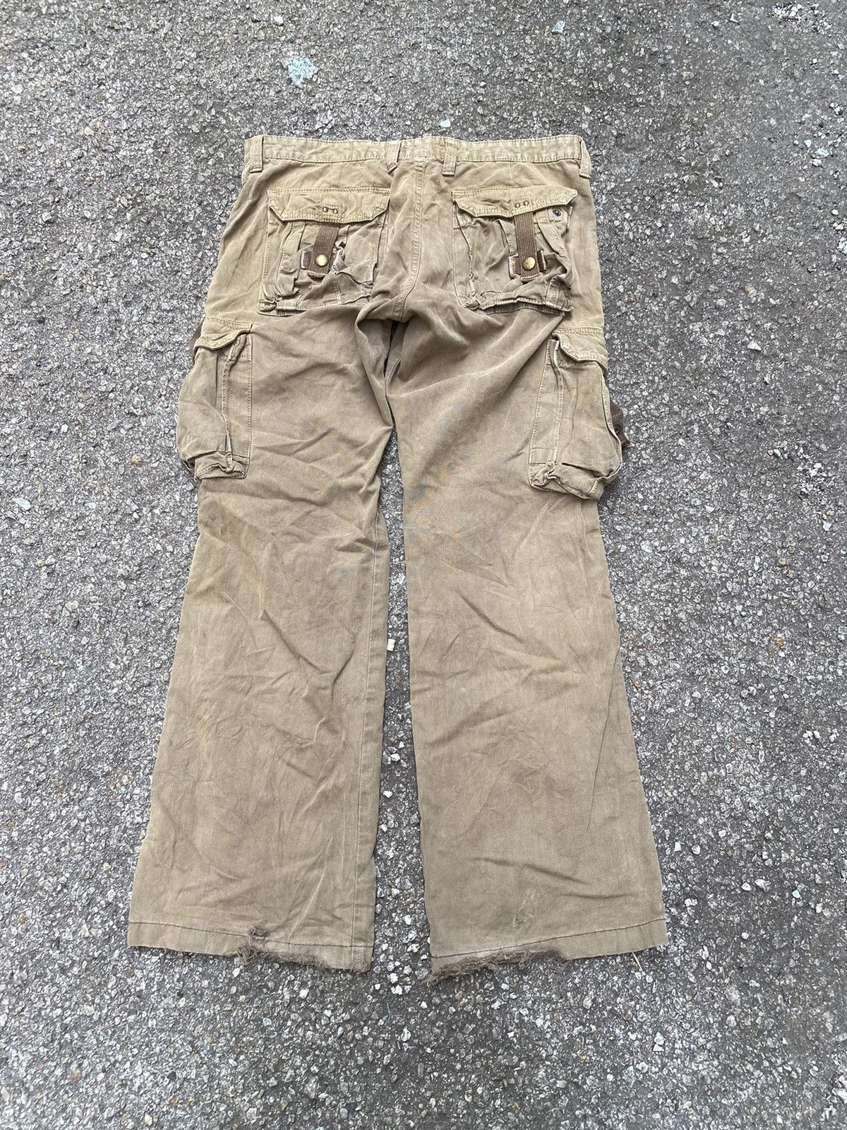 Hysteric Glamour Flare Pants Surplus Japan Cargo Low Rise Trousers Size US 33 - 10 Thumbnail