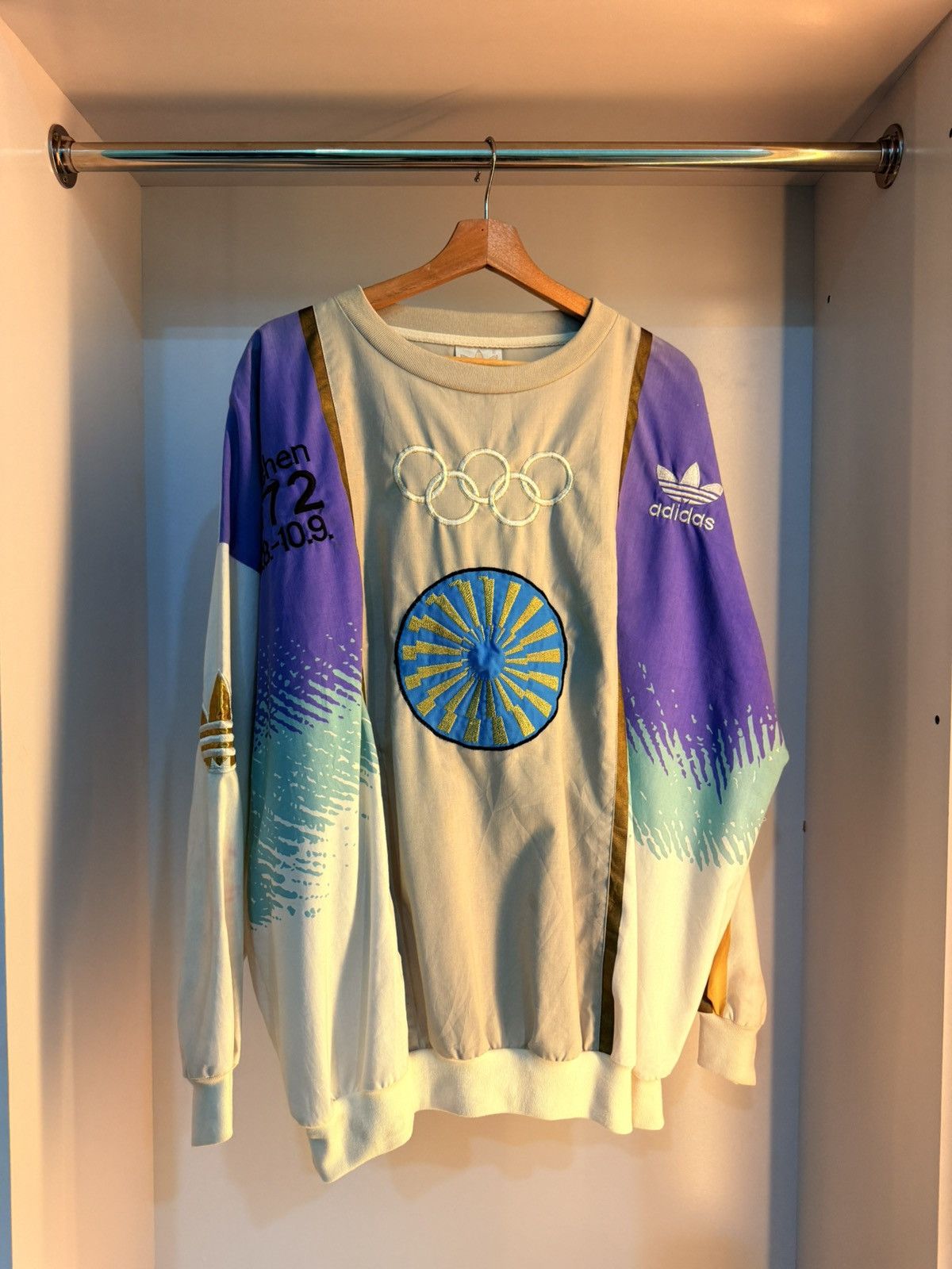 Adidas × USA Olympics × Vintage Vintage Adidas Olympic Sweatshirt Size US XL / EU 56 / 4 - 1 Thumbnail