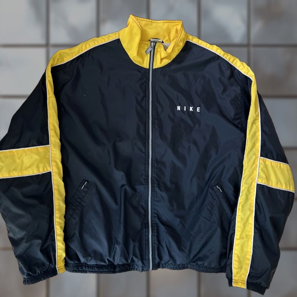 Nike Vintage Nike Jacket 2XL Black Windbreaker Sportswear 90s Logo Zip Regular Mens Jacket Size US XXL / EU 58 / 5 - 1 Thumbnail