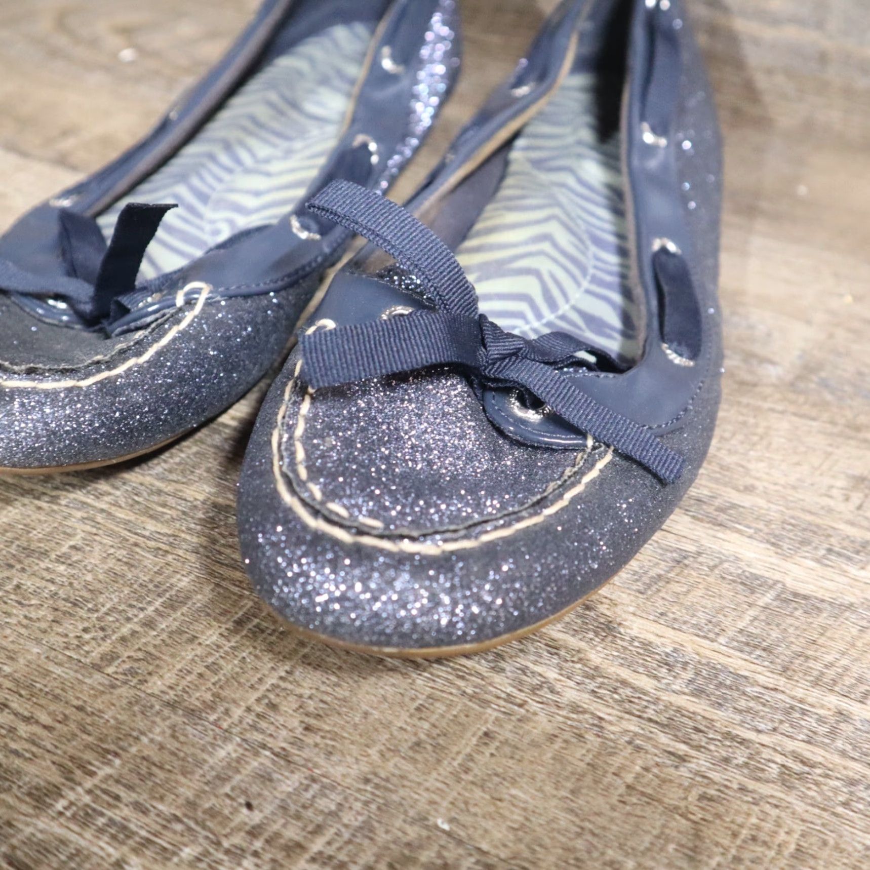 Sperry Sperry Top-Sider Blue Glitter Sparkly Flats Slip On Shoes Loafers Women's 9M Size M / US 6-8 / IT 42-44 - 4 Thumbnail