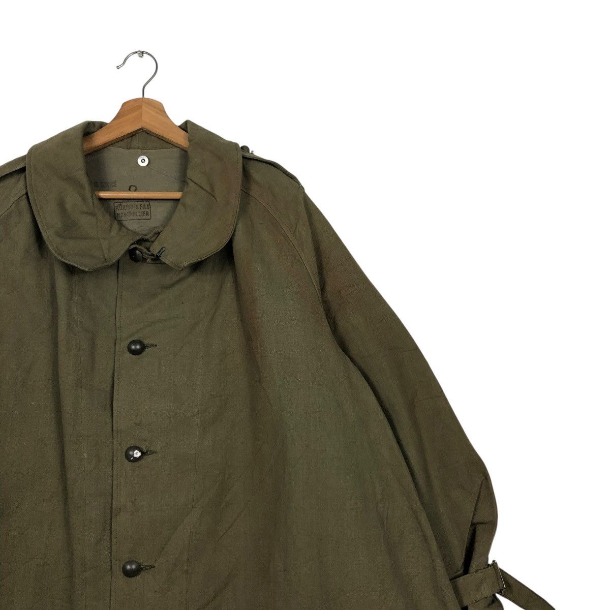 Vintage 🔥VINTAGE 1940’s LONG JACKET MILITARY US NAVY PAULMAN & FILS Size US L / EU 52-54 / 3 - 10 Thumbnail