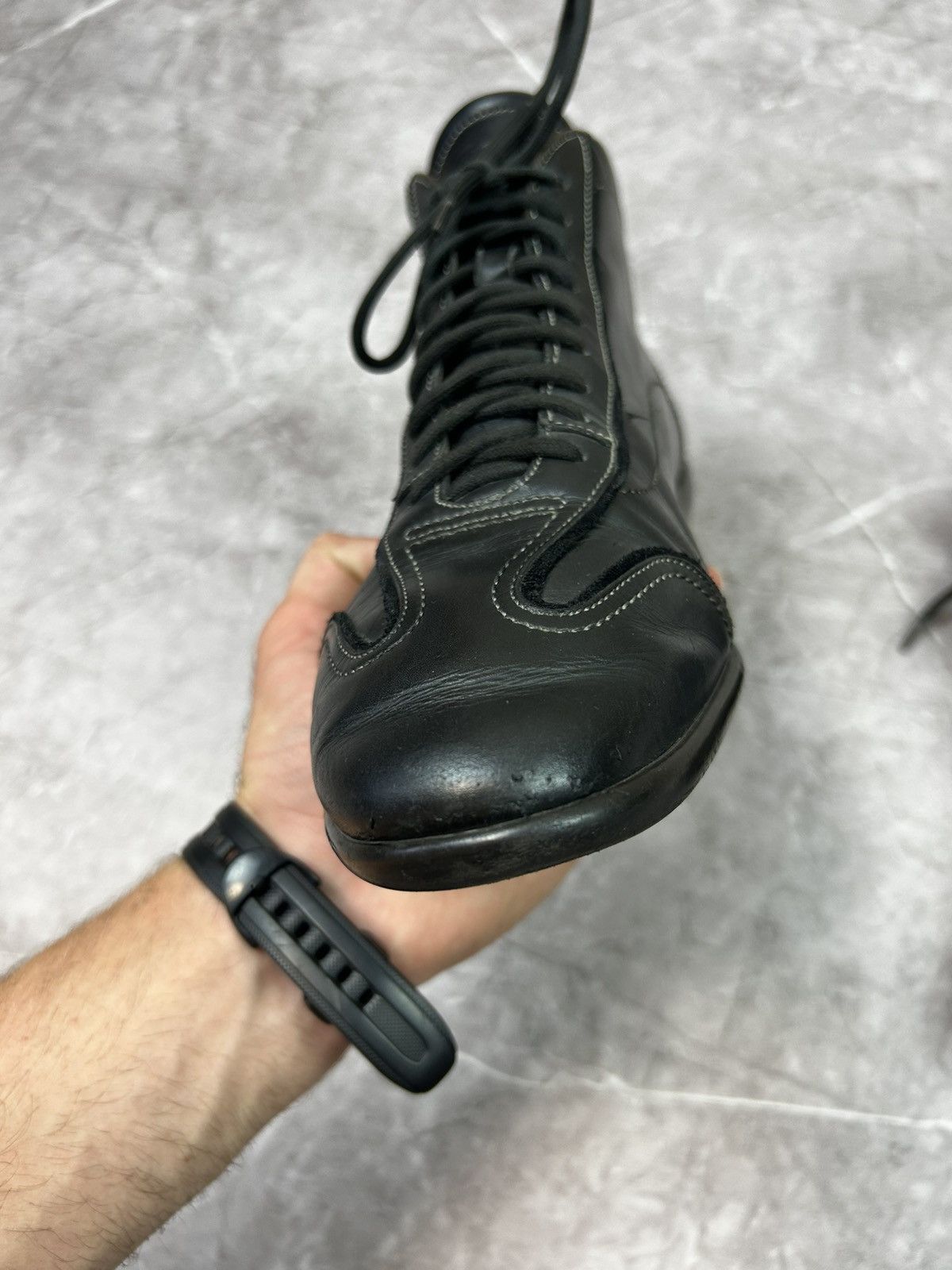 Santoni SANTONI CLUB Mens Black Soft Leather Ankle Boots Fashion Size US 7 / EU 40 - 4 Thumbnail